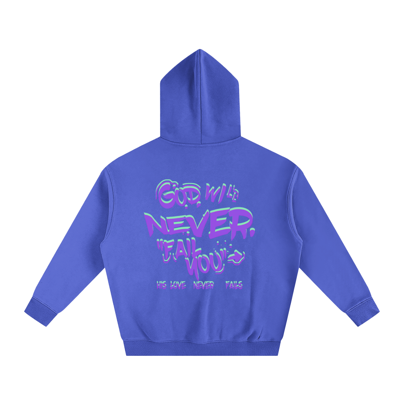 "Connect with God" Oversize Fleeced Hoodie