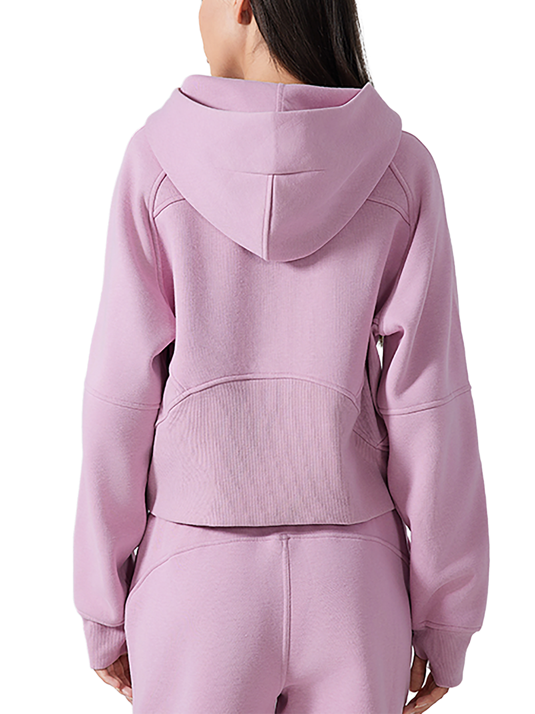 "Glory to God" women's Cropped Half-Zip Hoodie