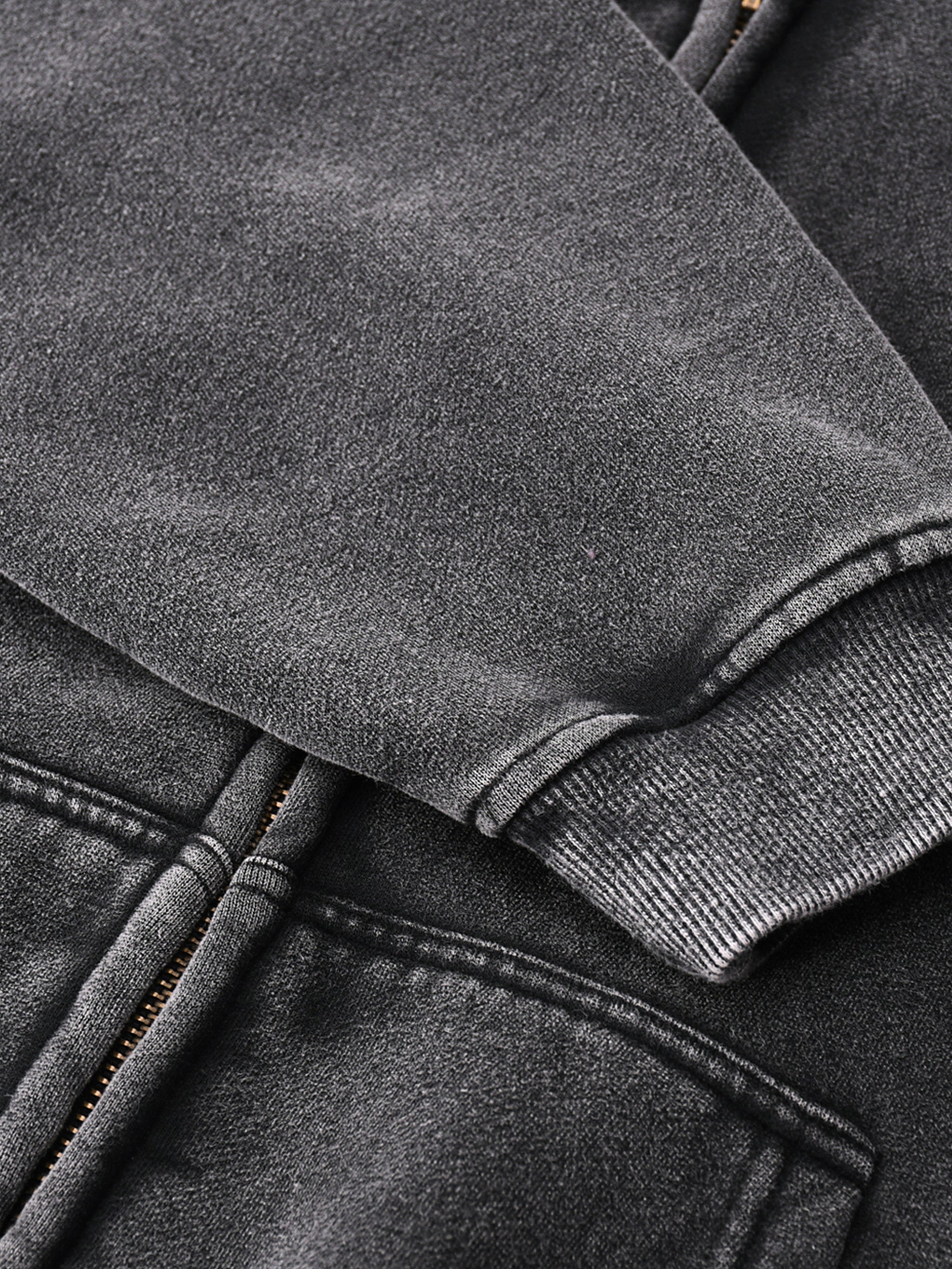 Gospel Zip-Through Boxy Fleece Hoodie