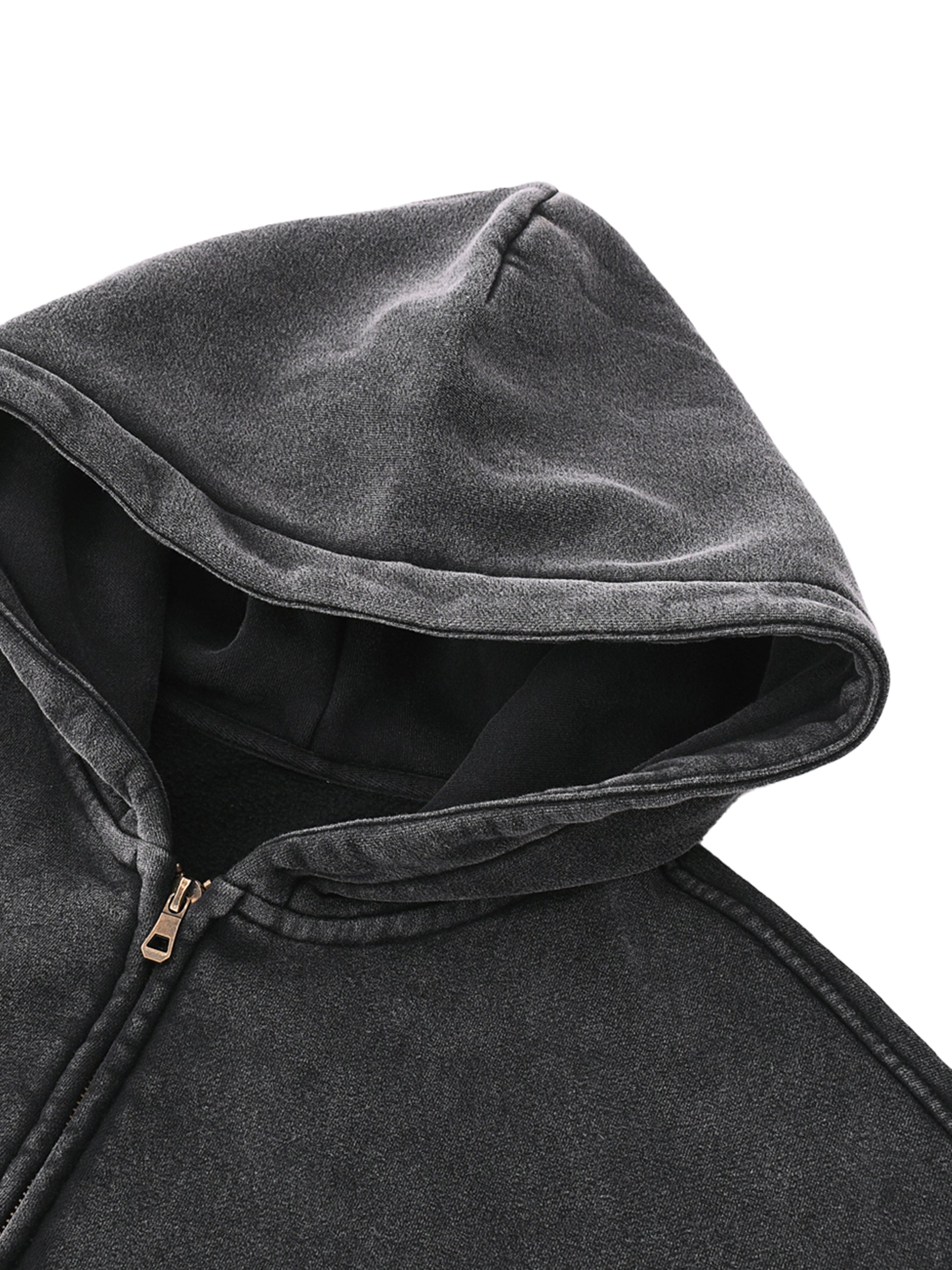 Gospel Zip-Through Boxy Fleece Hoodie
