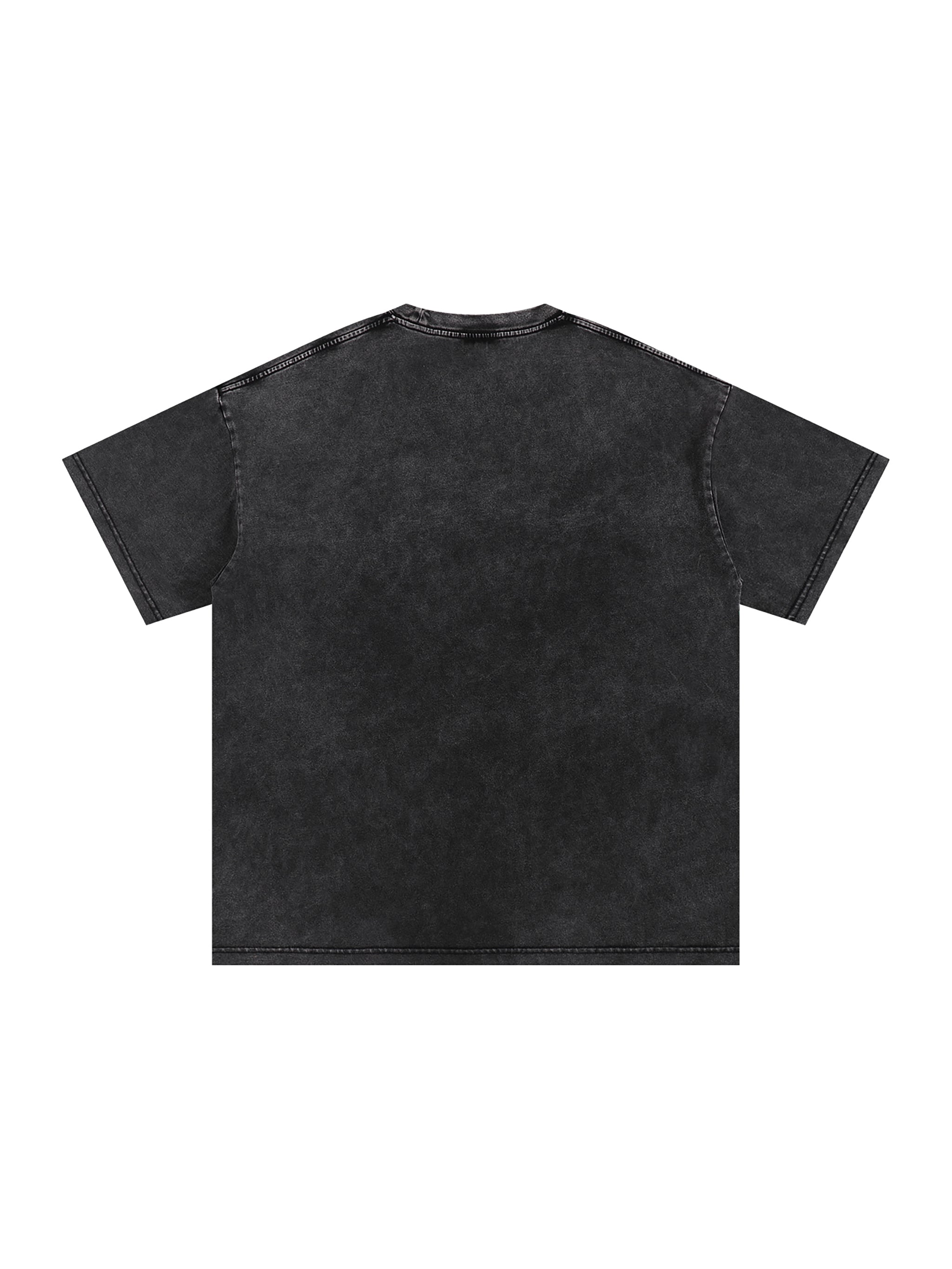 Praise/Barak the Lord Snow Washed Oversized Cotton T-Shirt