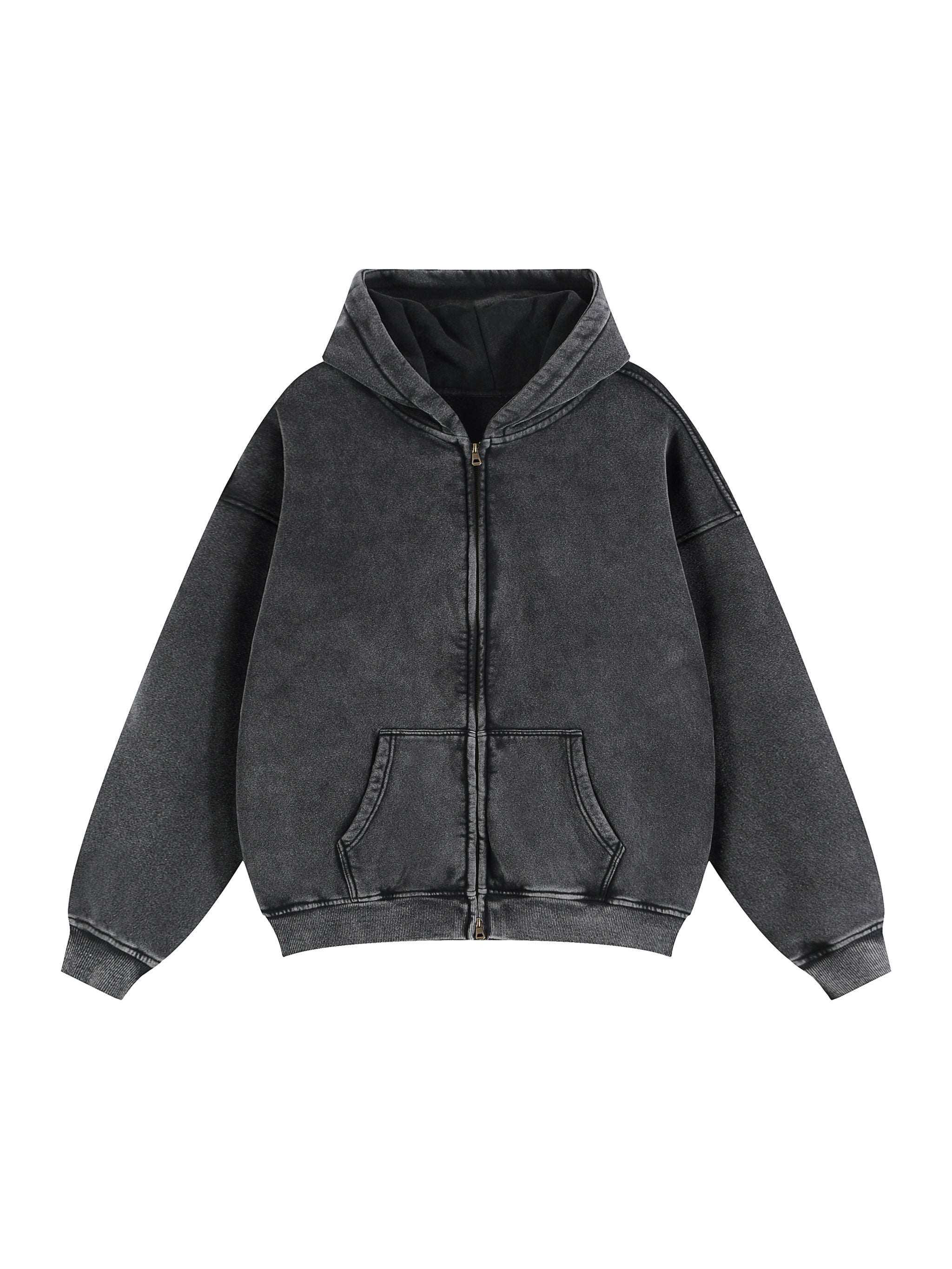 Gospel Zip-Through Boxy Fleece Hoodie