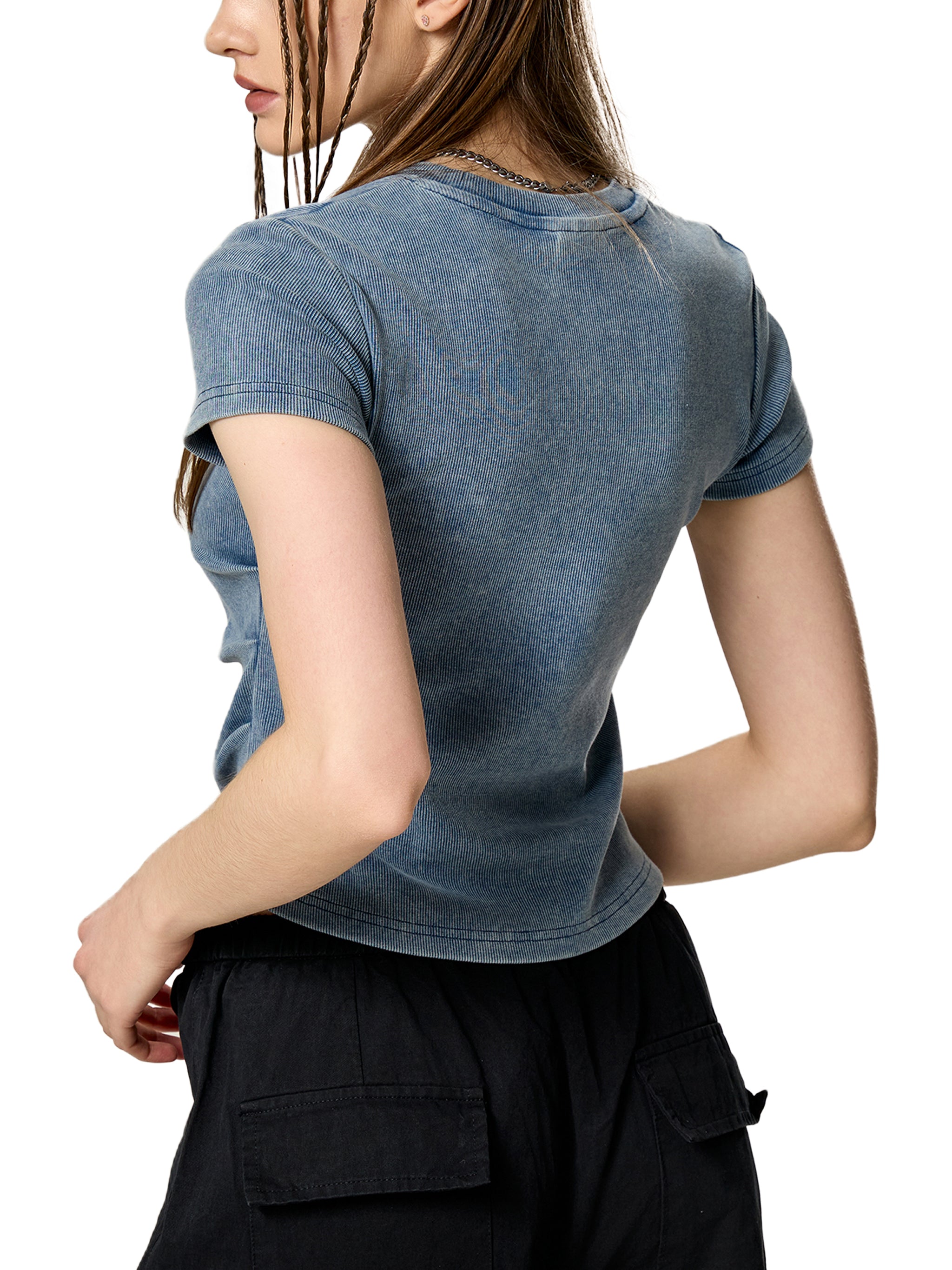 "Fruit of the Spirit" Women's Vintage Washed Bodycon Cotton T-Shirt