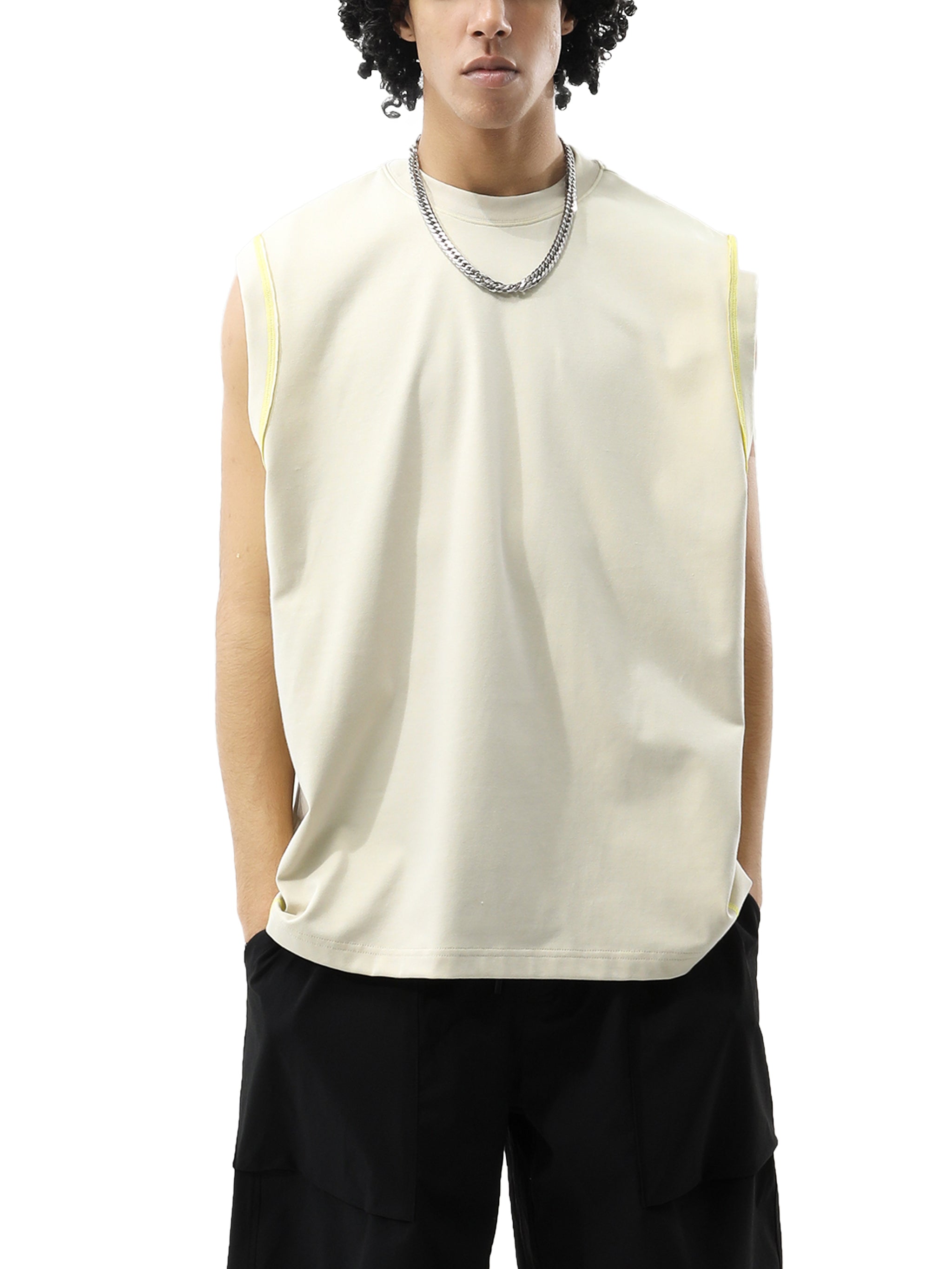 No Luck, Just Jesus Contrast Panel Cooling Performance Tank Top