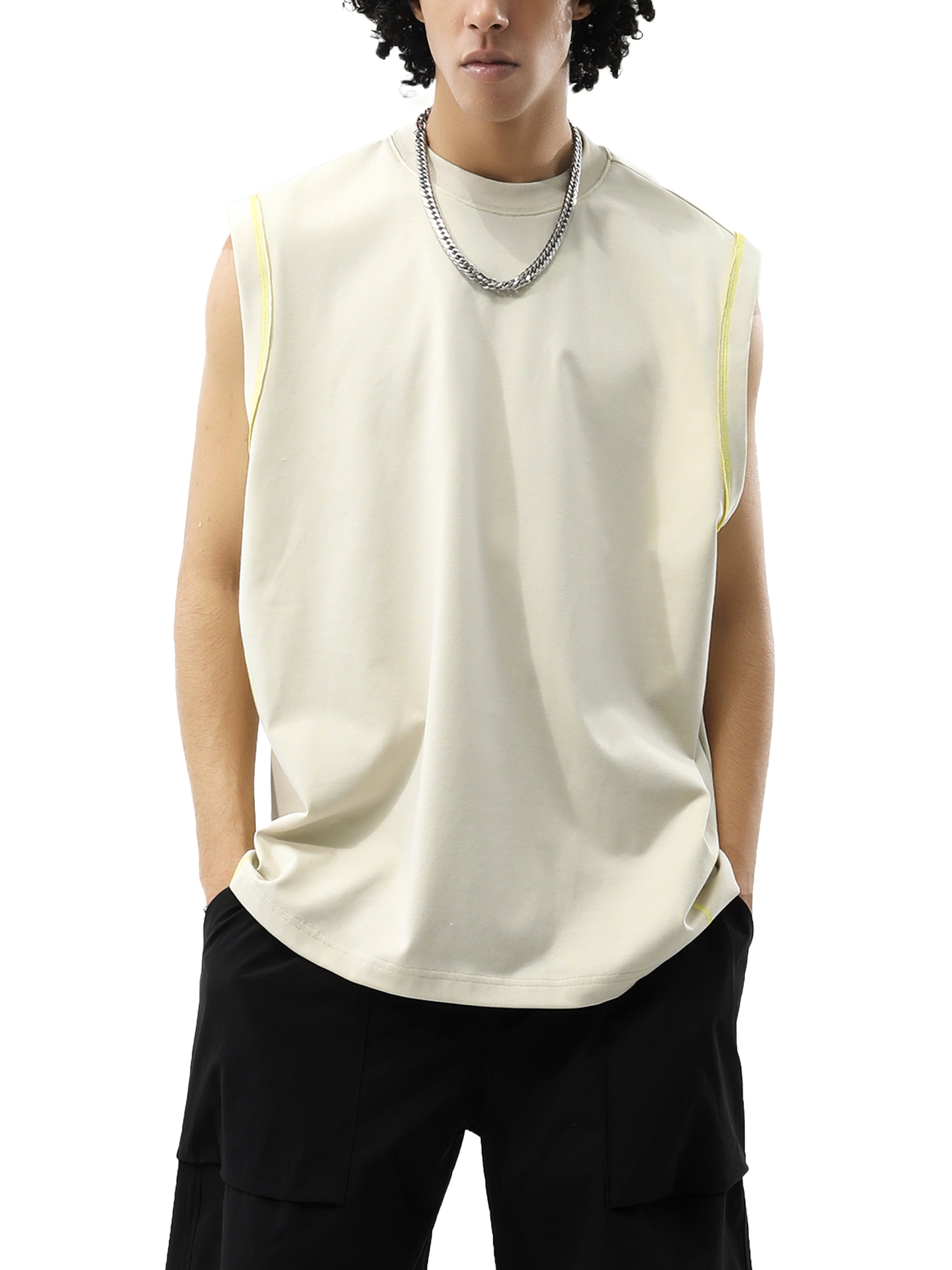 No Luck, Just Jesus Contrast Panel Cooling Performance Tank Top