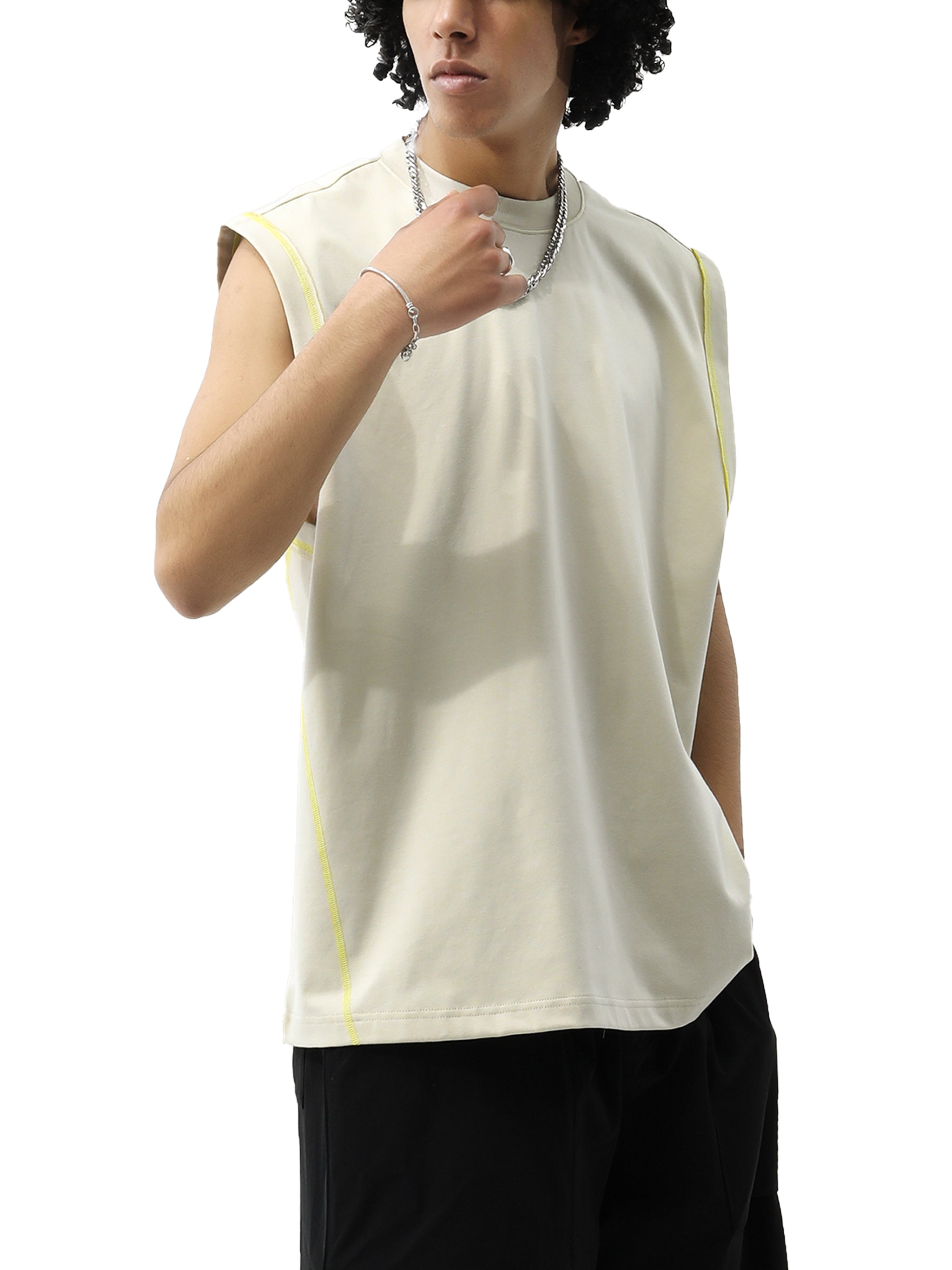 No Luck, Just Jesus Contrast Panel Cooling Performance Tank Top