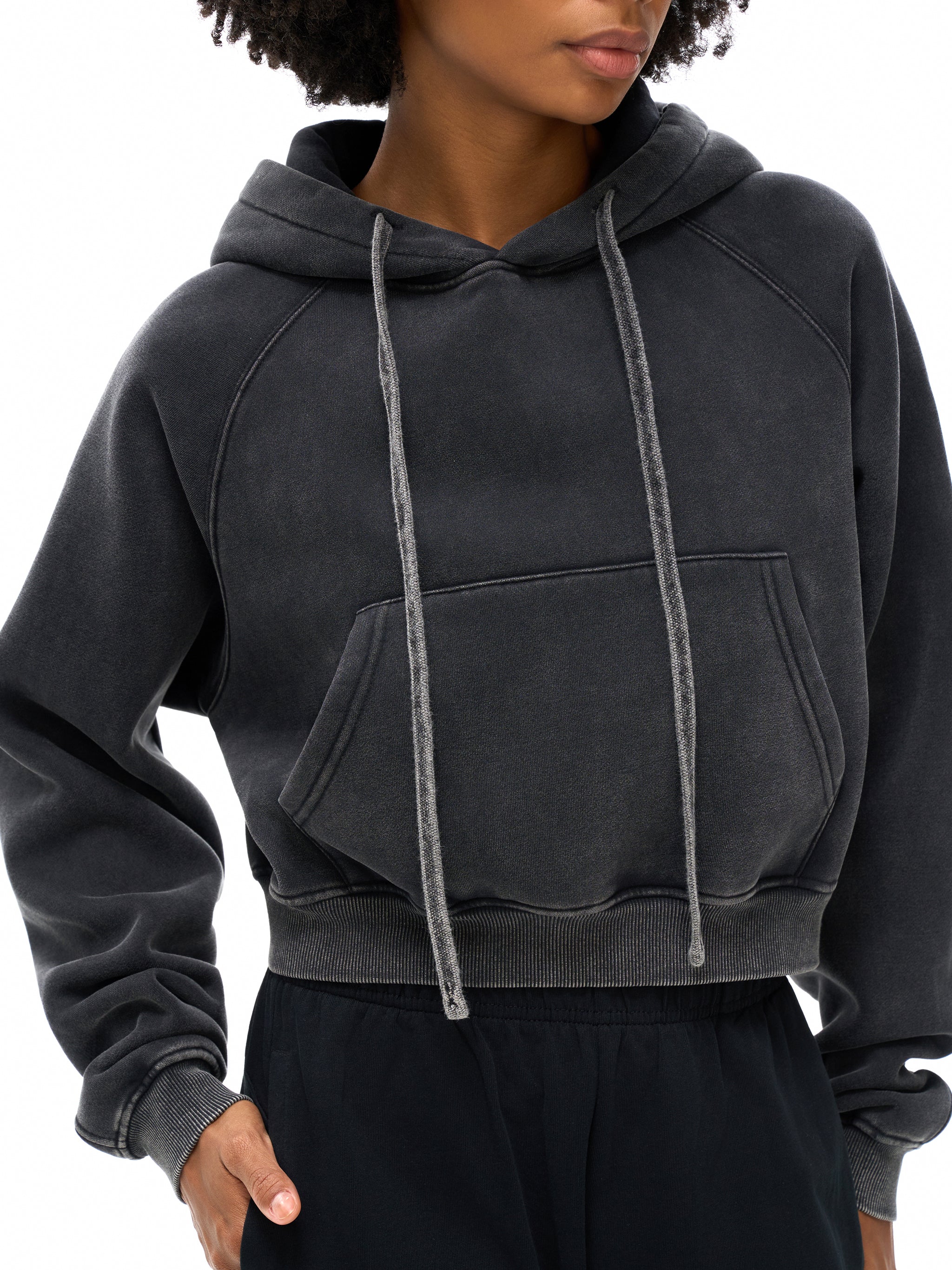 "Spread the Gospel" Women's Snow Washed Cropped Hoodie