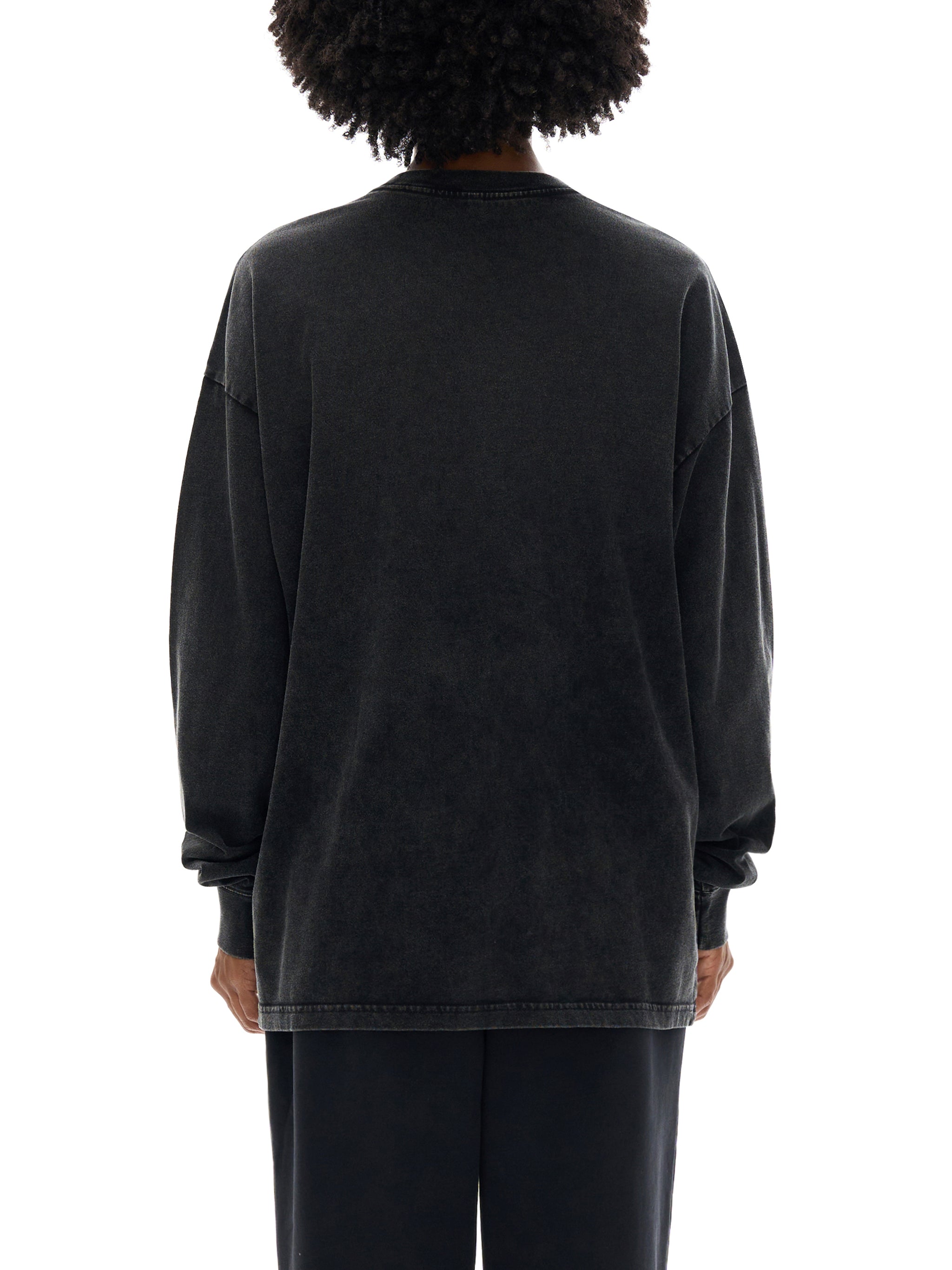 "Amen" Acid Wash Oversize Long Sleeve T-Shirt