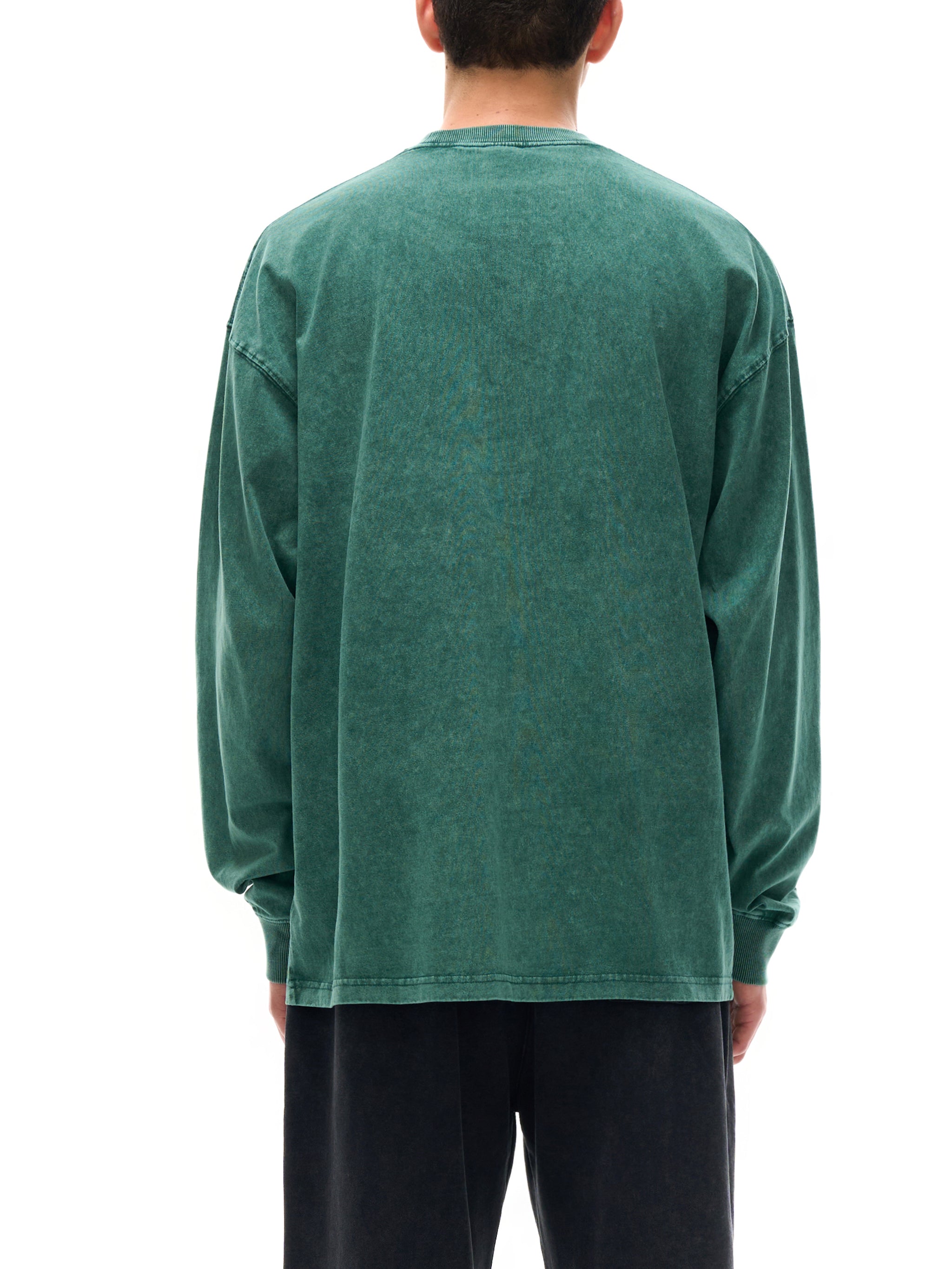 "Amen" Acid Wash Oversize Long Sleeve T-Shirt