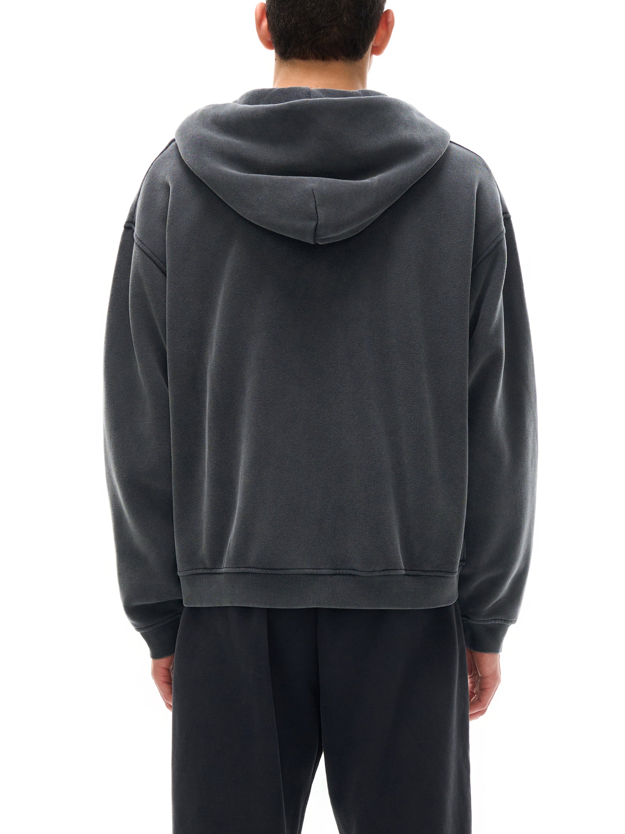 Gospel Zip-Through Boxy Fleece Hoodie