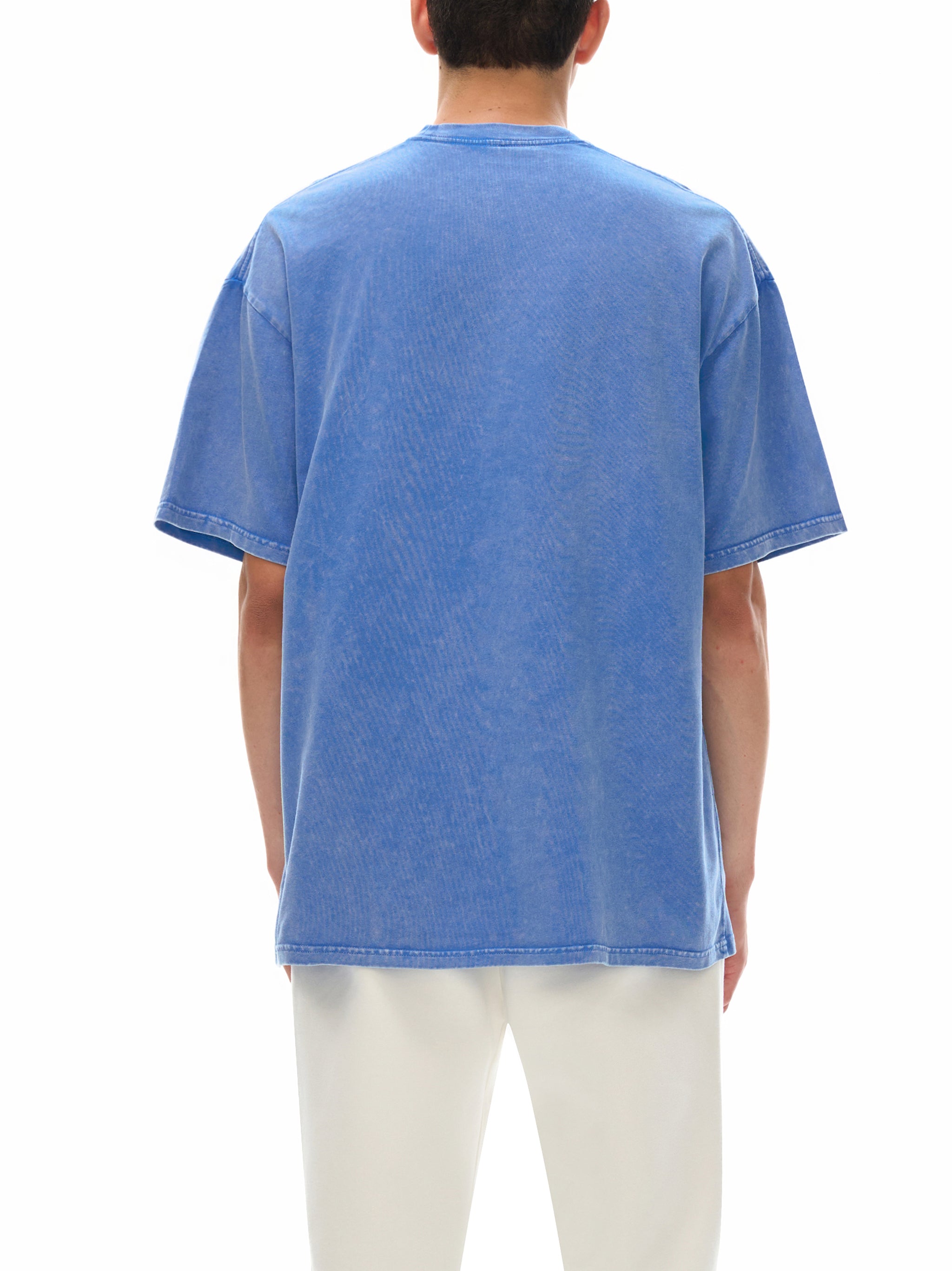 Praise/Barak the Lord Snow Washed Oversized Cotton T-Shirt