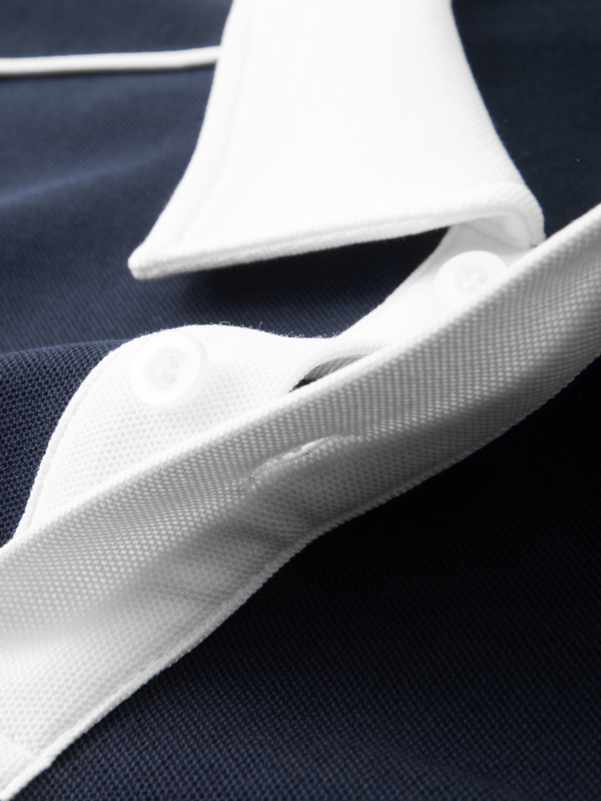 "YHWH SHALOM" Contrast Collar Short-Sleeve Polo Shirt