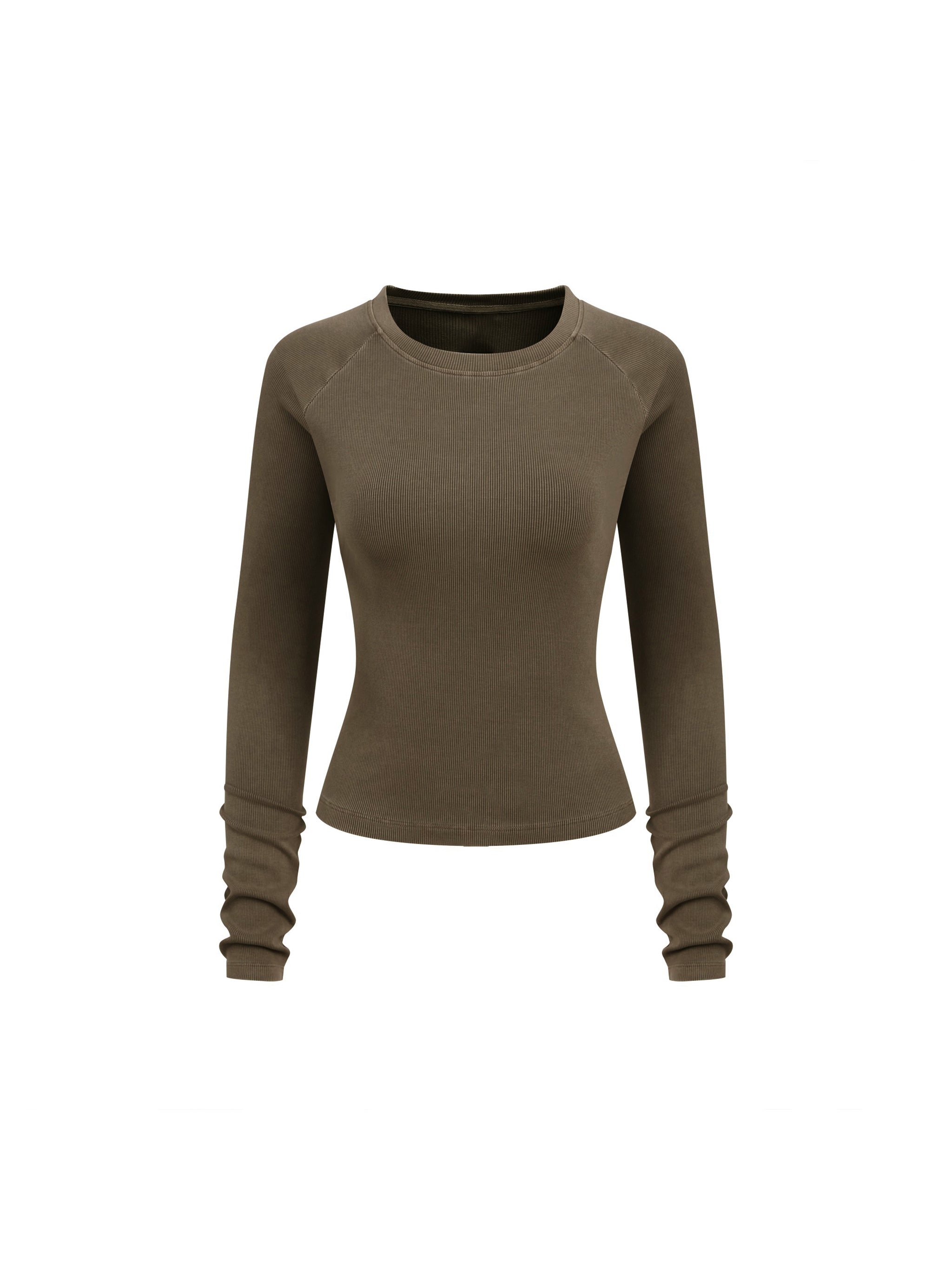"Psalm 150:6" Women's Dyed Washed Raglan Long Sleeve Slim T-Shirt