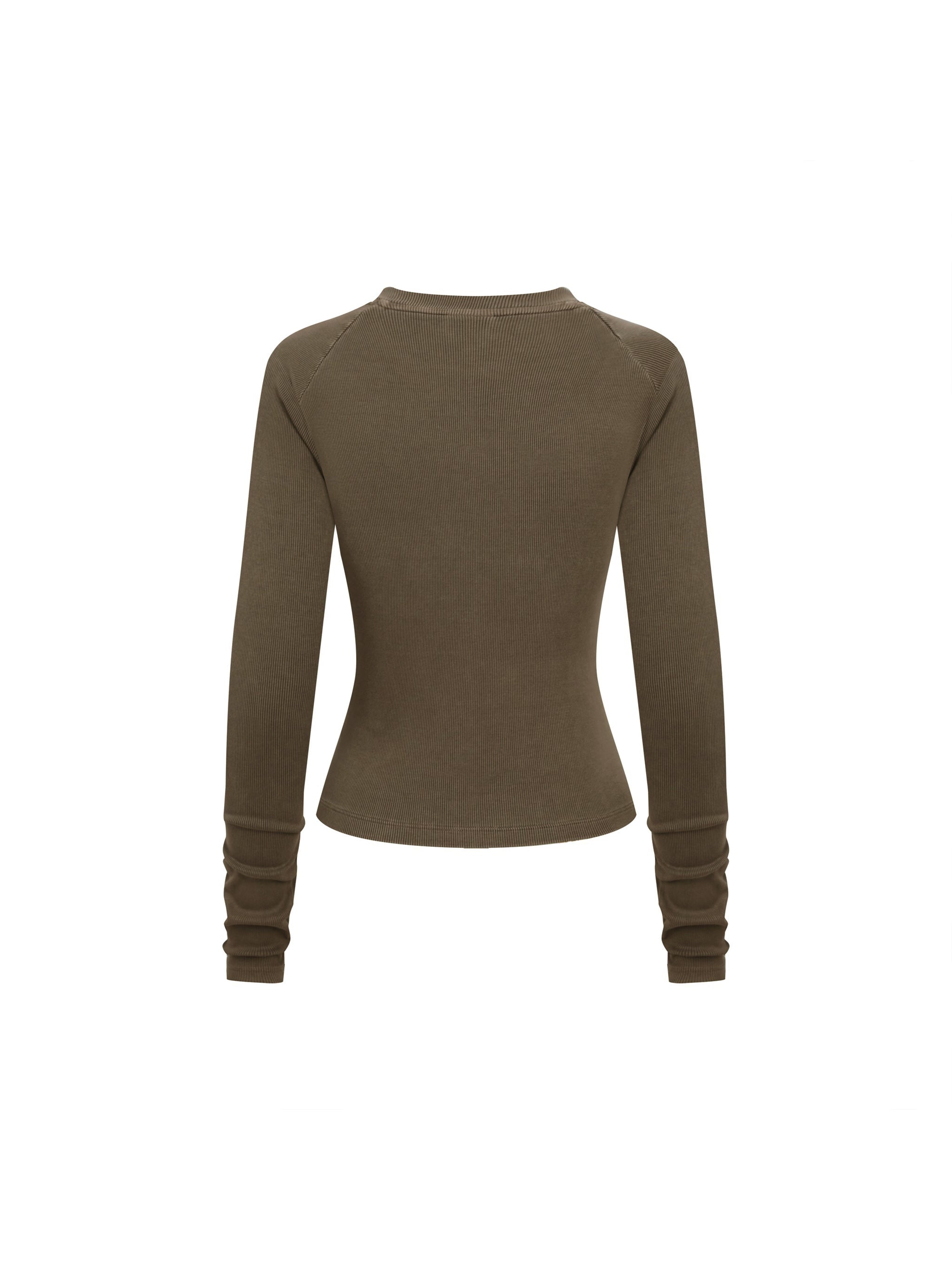 "Psalm 150:6" Women's Dyed Washed Raglan Long Sleeve Slim T-Shirt