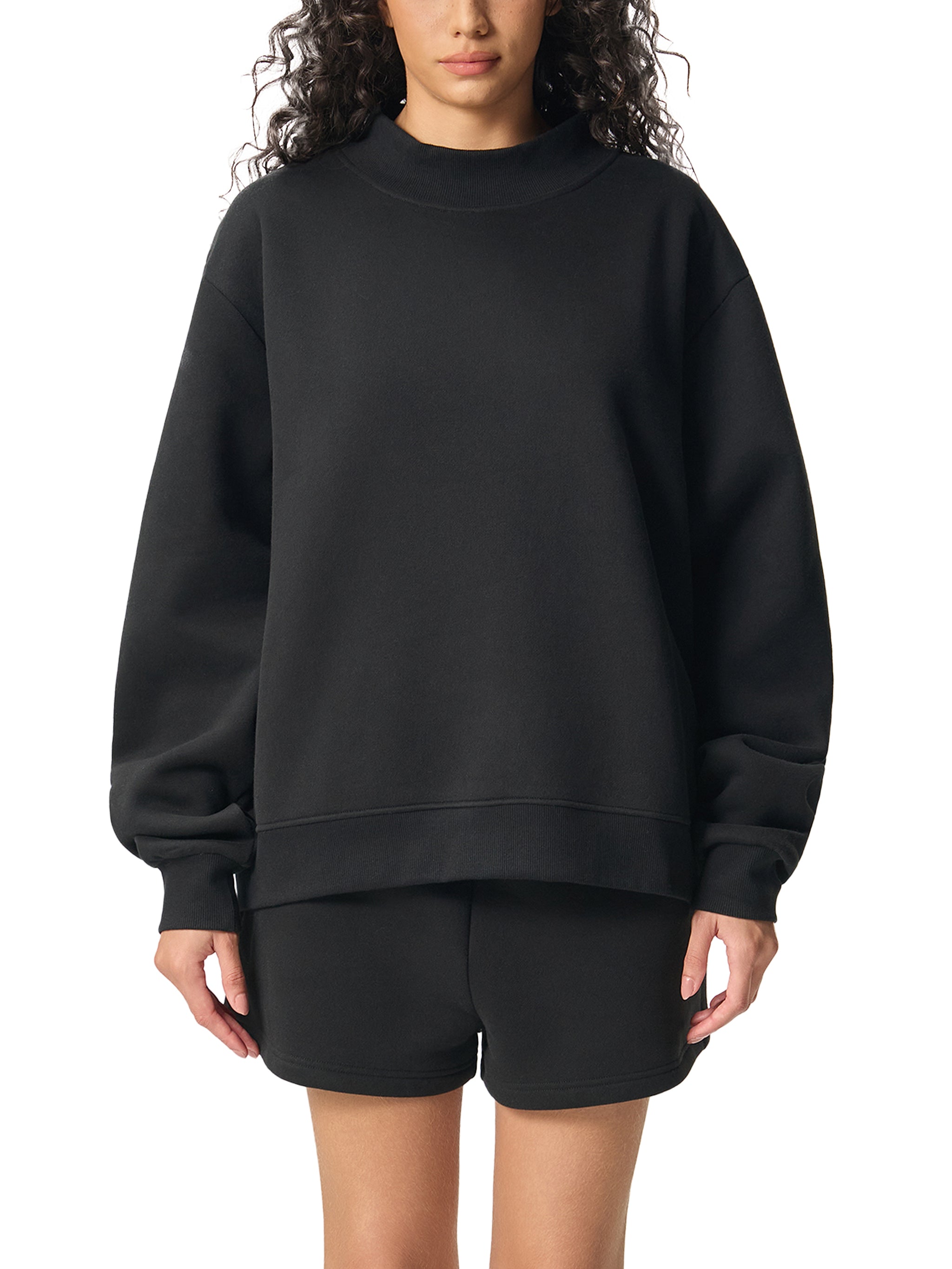 "God is Bigger" Women's Essential Fleece Mid-Neck Crew Sweatshirt