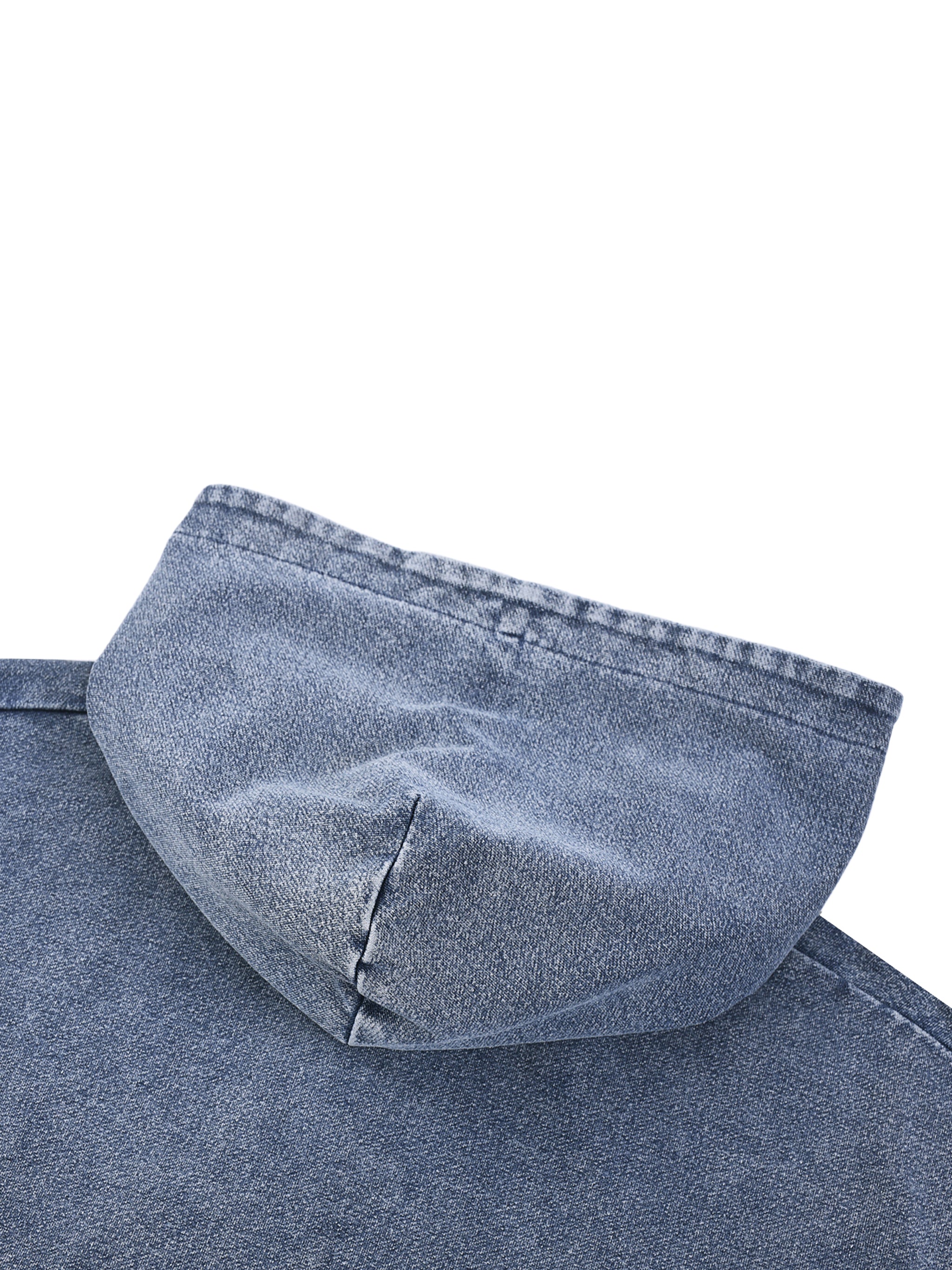 "Jesus is Near" Snow Wash Oversized Zip-Up Hoodie