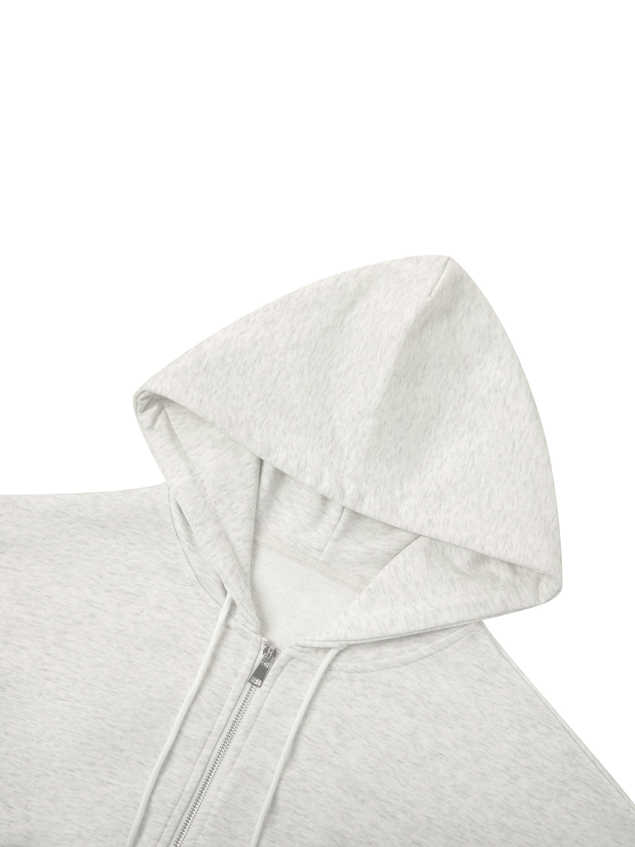 Saved by grace/walk by faith Essential Cropped Zip-Up Hoodie