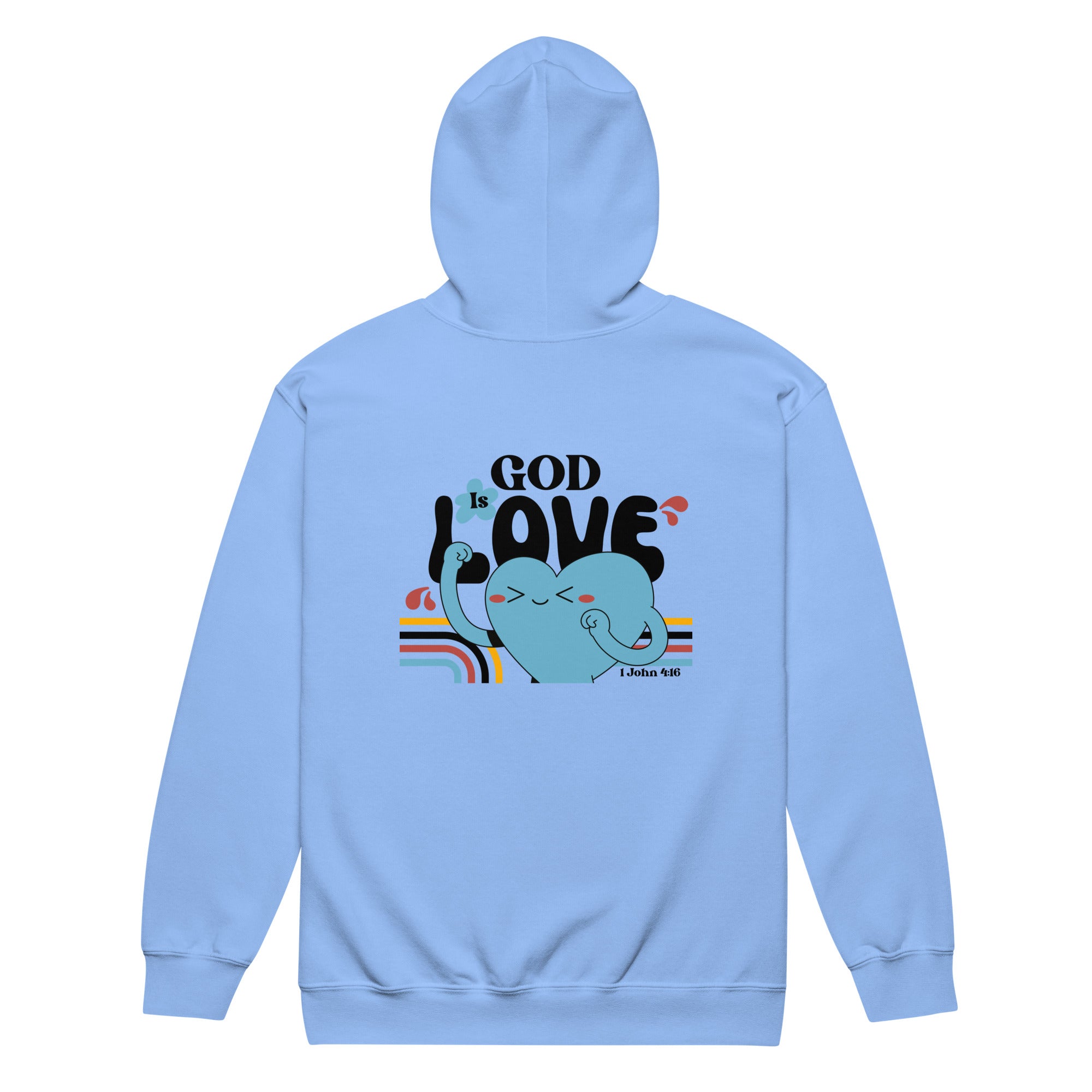 God is Love Unisex heavy blend zip hoodie