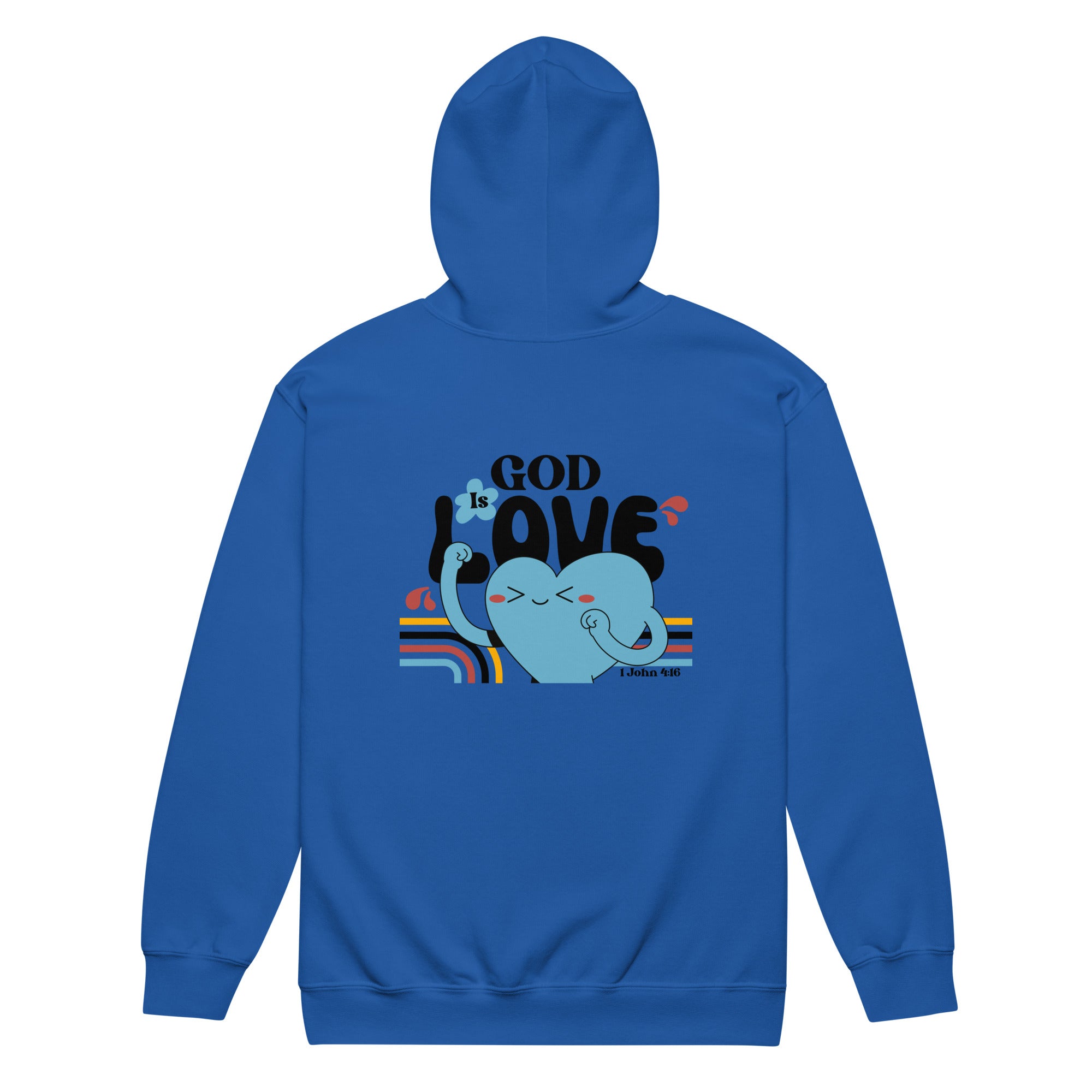 God is Love Unisex heavy blend zip hoodie