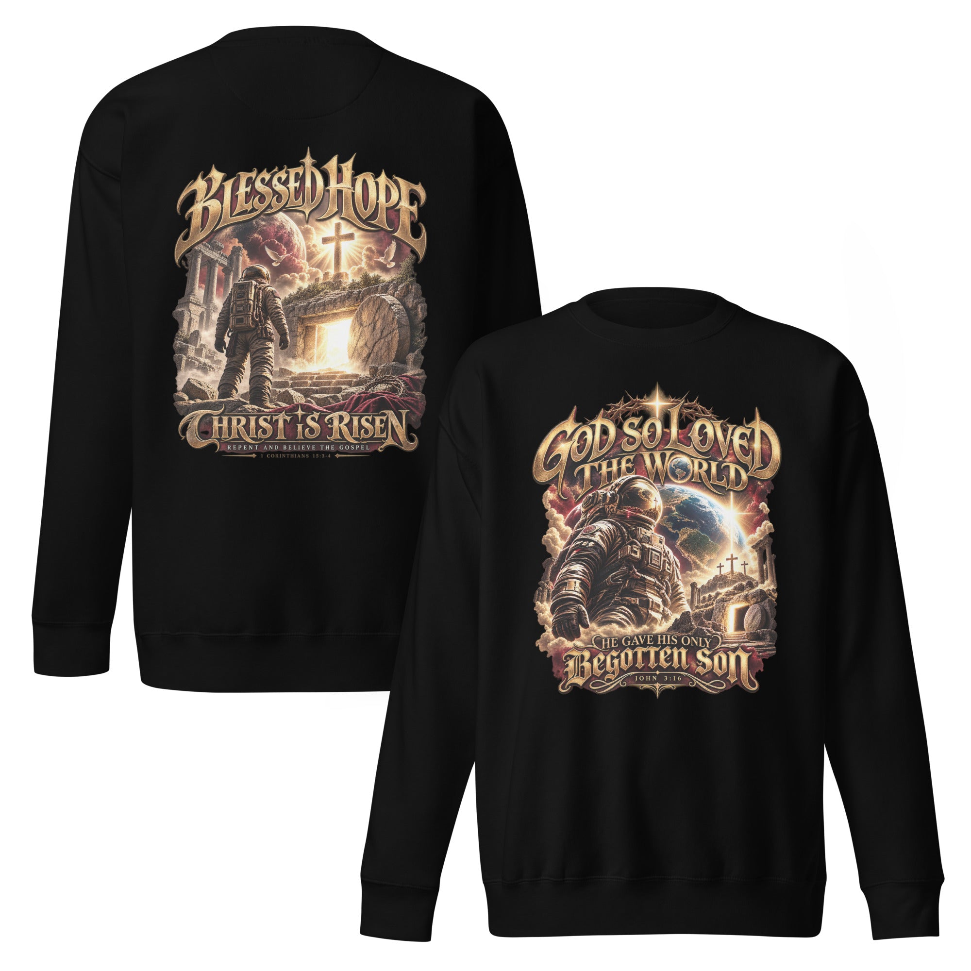 God so loved Unisex Premium Sweatshirt