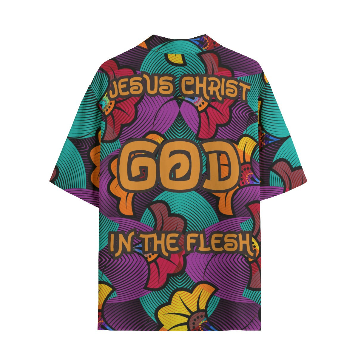 Jesus Christ God in the Flesh Hawaiian Rayon Shirt