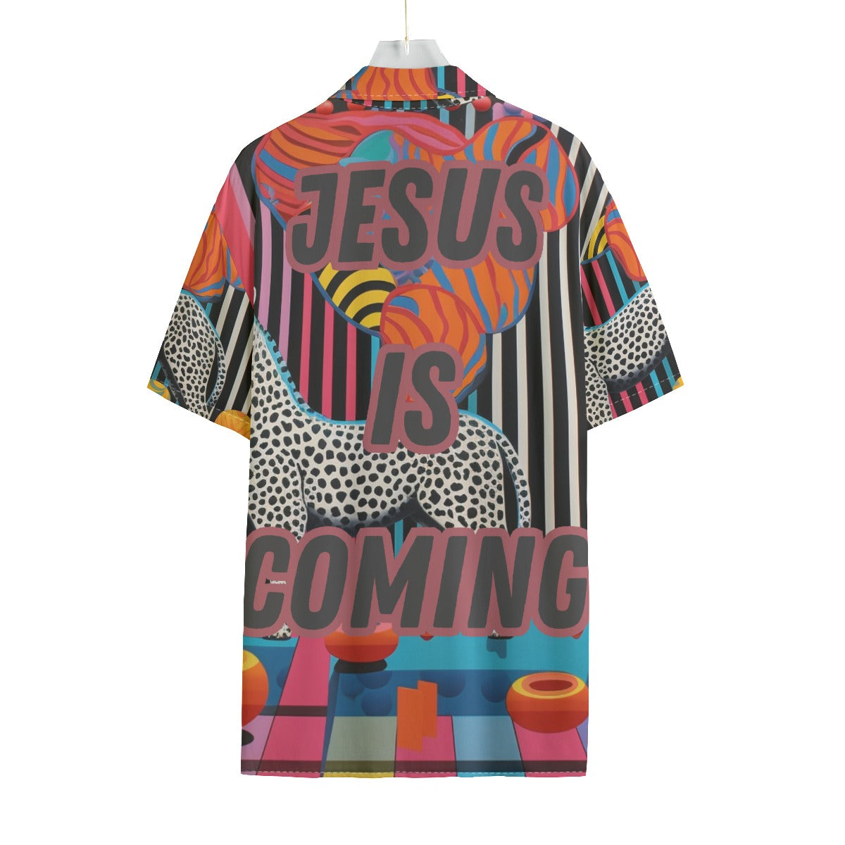 Jesus is Coming Rayon Shirt With Pocket
