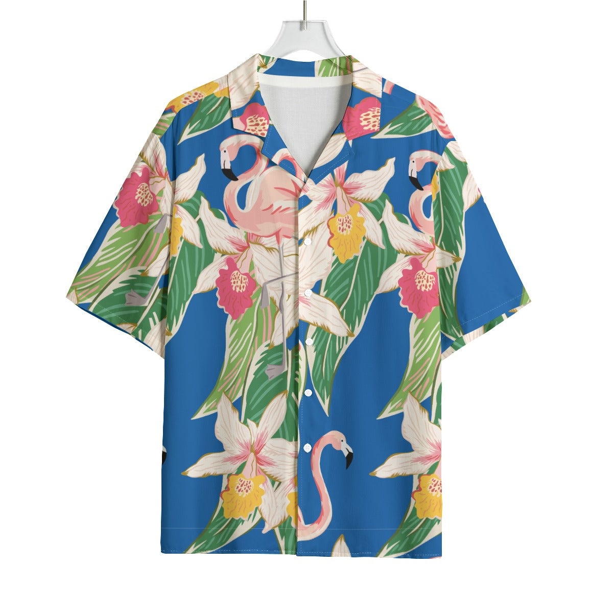 Jesus Saves Hawaiian Flamingo Rayon Shirt