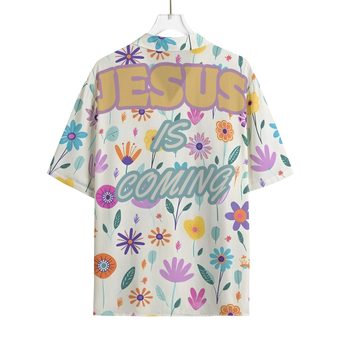 Jesus is coming Hawaiian Rayon Shirt