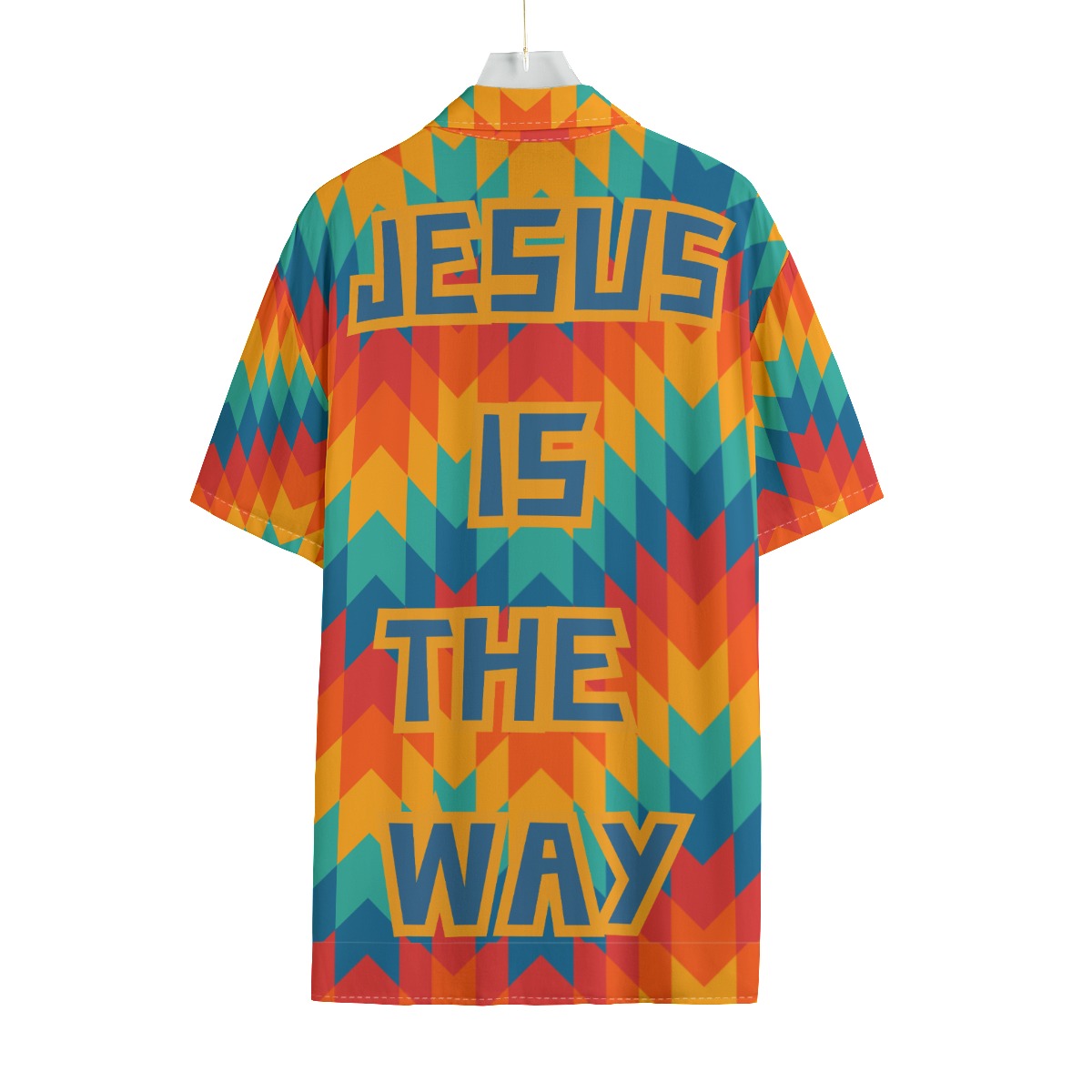 Jesus Is The Way Rayon Button Up Shirt