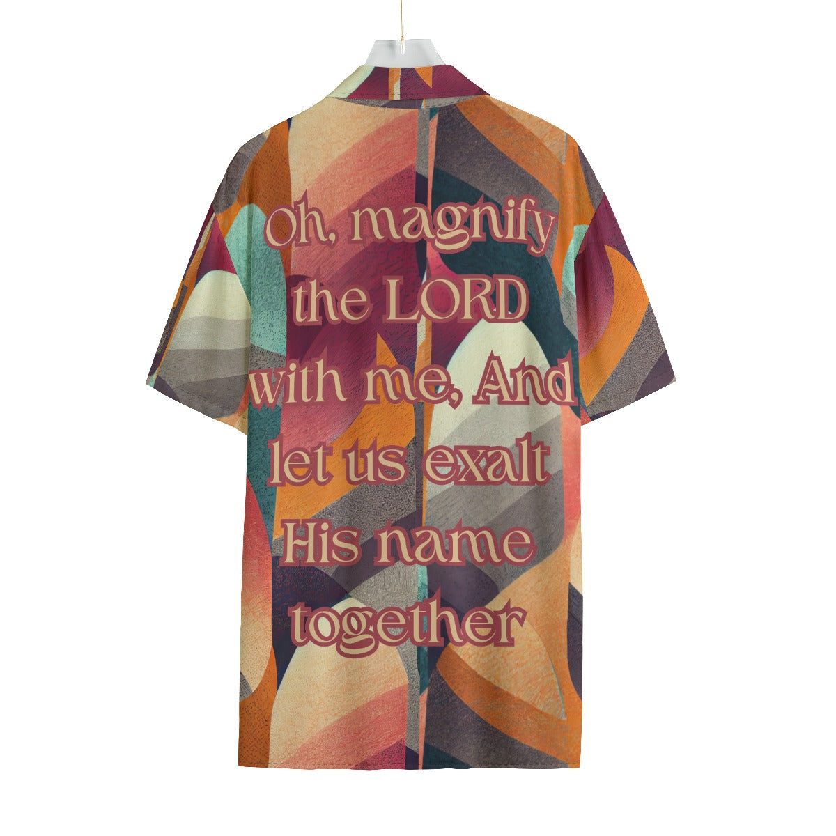 Psalm 34:3 Rayon Button Up Shirt