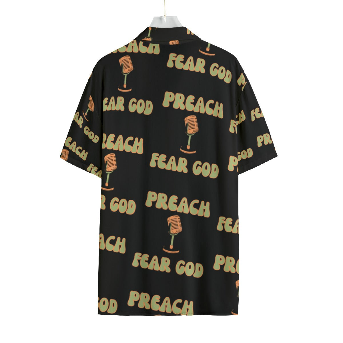 Preach Fear God Rayon Button Up Shirt