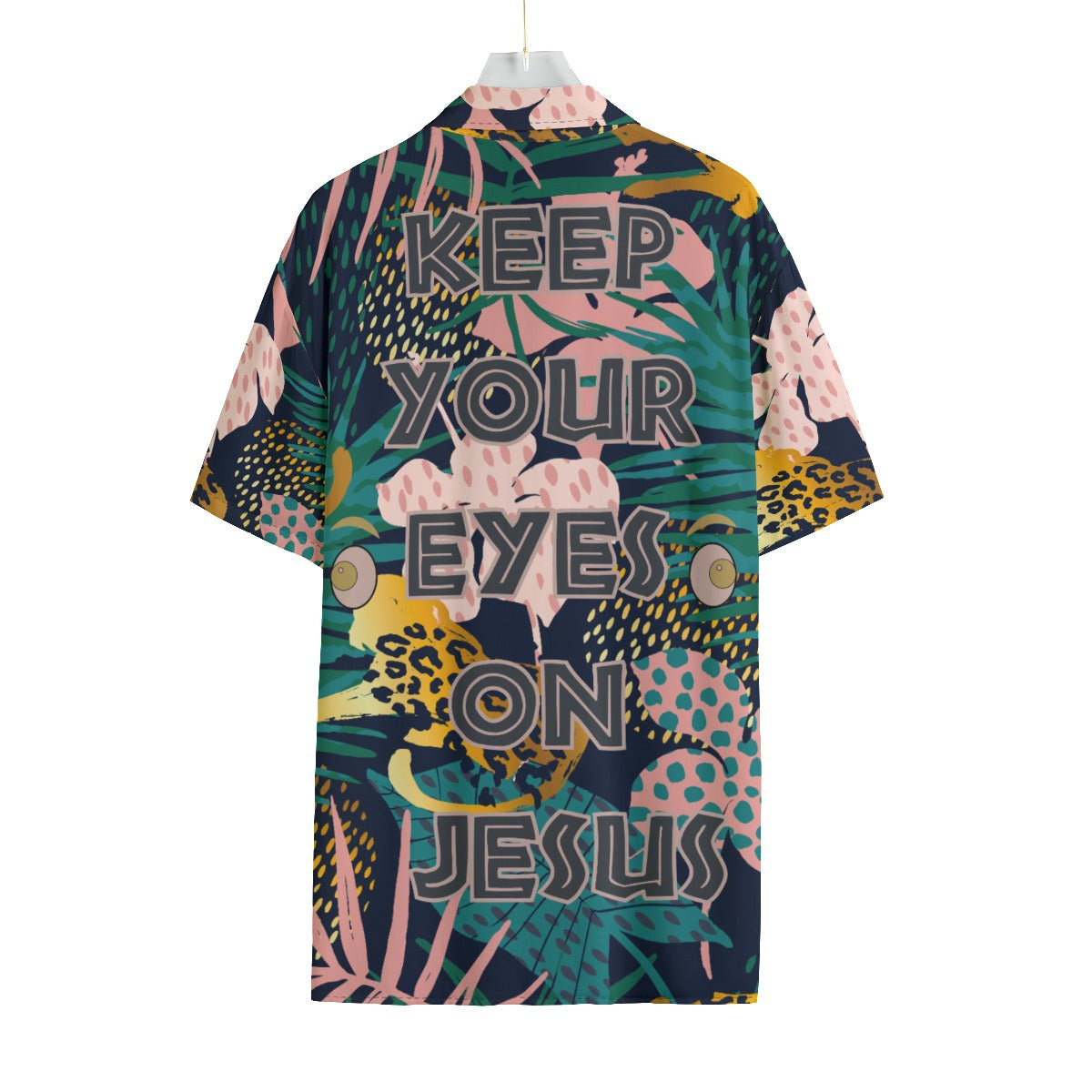 Keep Your Eyes On Jesus Rayon Shirt With Pocket