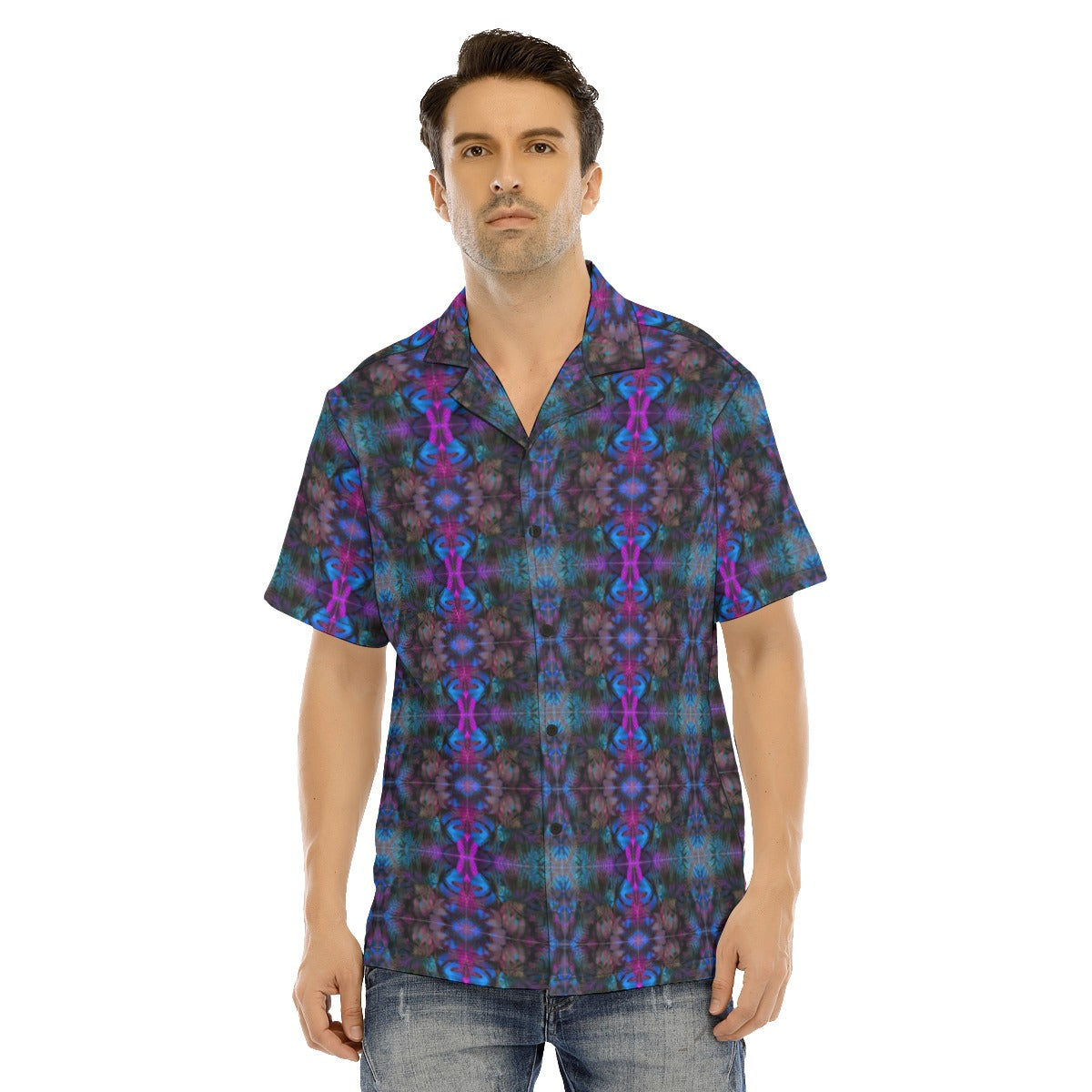 Like A Thief In The Night Button Up Short Sleeves Shirt
