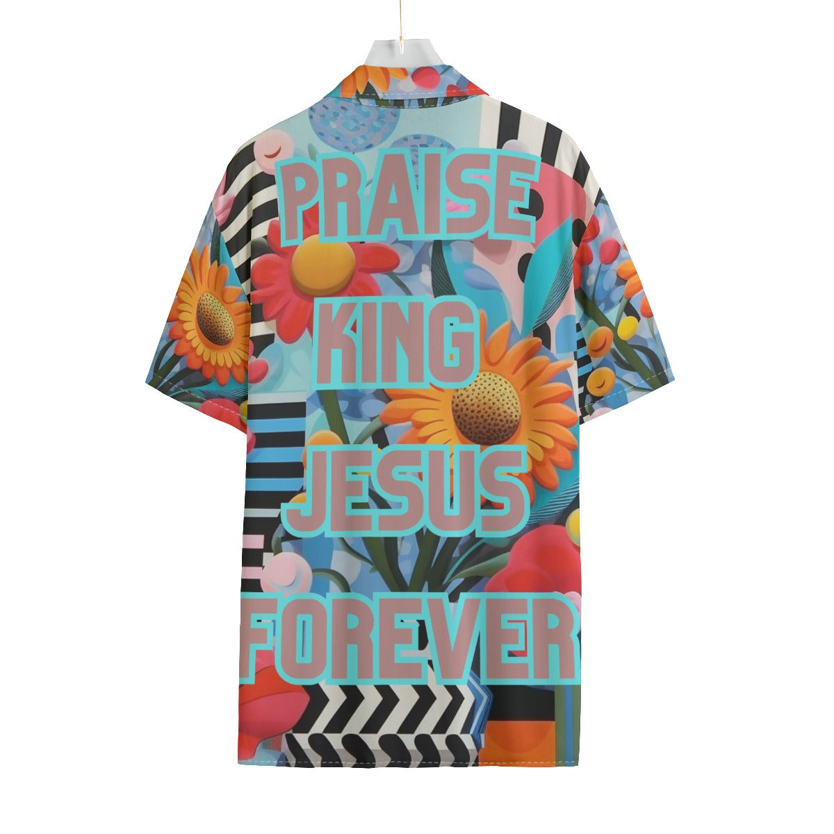 Praise King Jesus Forever Rayon Shirt With Pocket