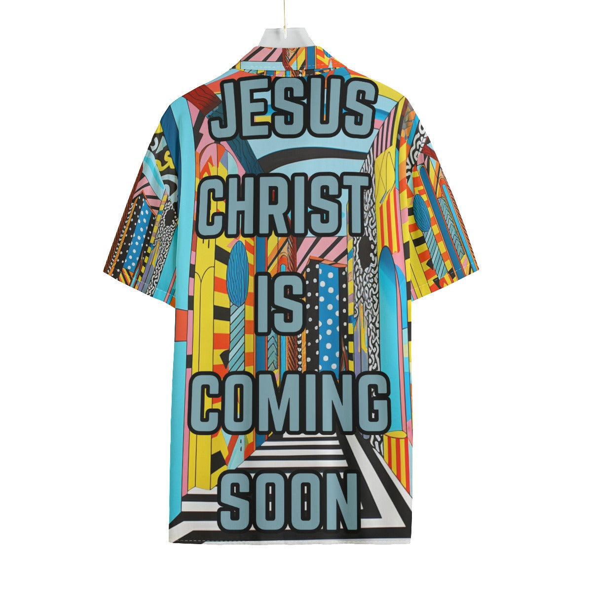 Jesus Christ is Coming Soon Rayon Shirt With Pocket