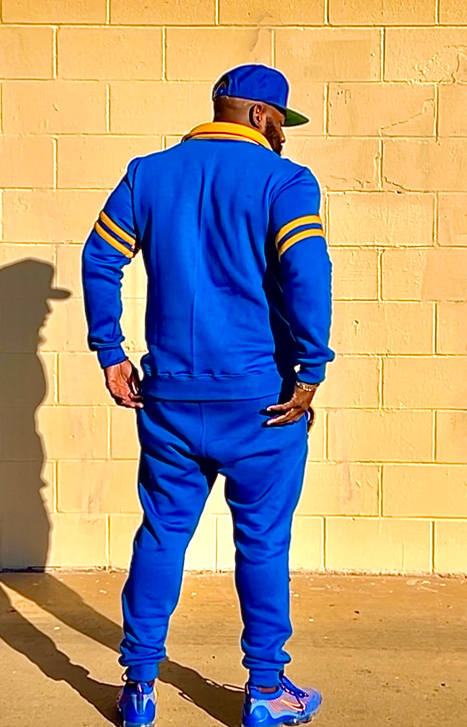Preach Tracksuit Royal Blue and Gold