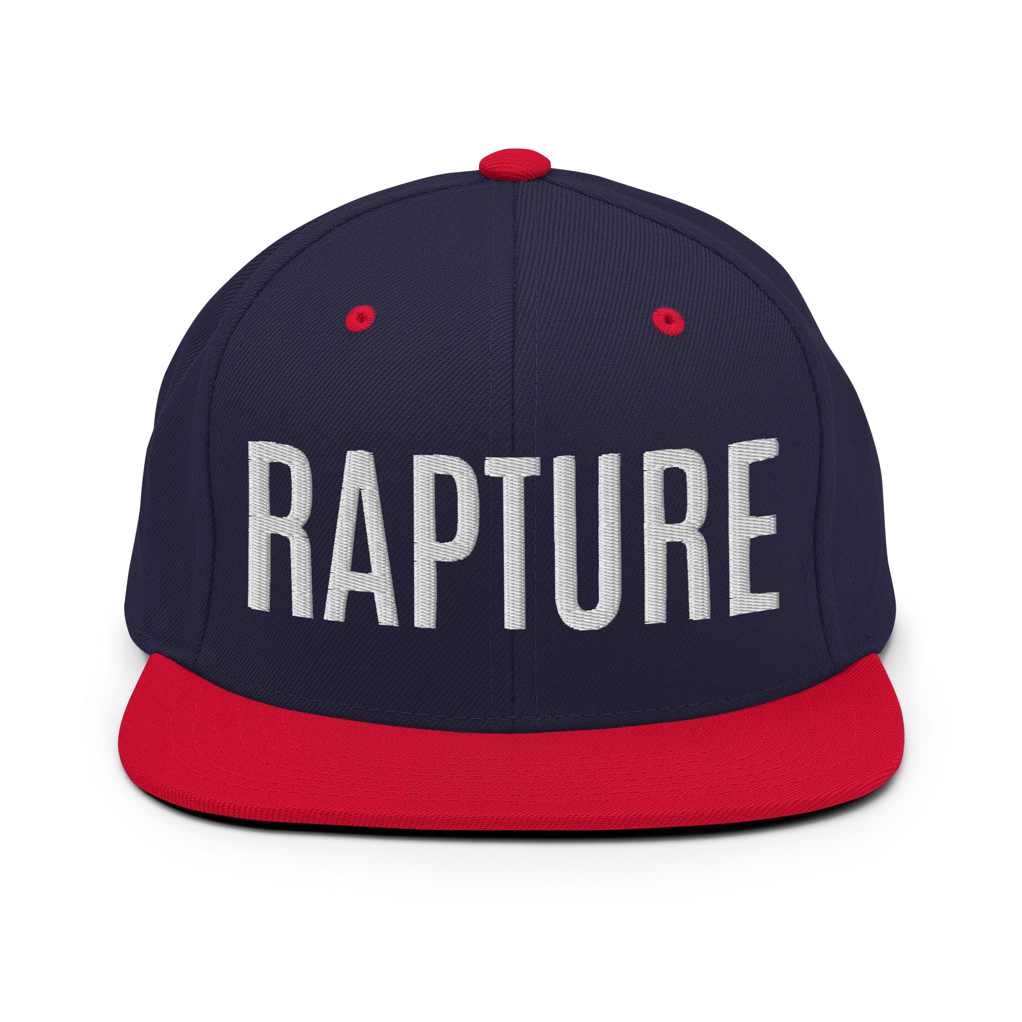 Rapture White letters Snapback Hat