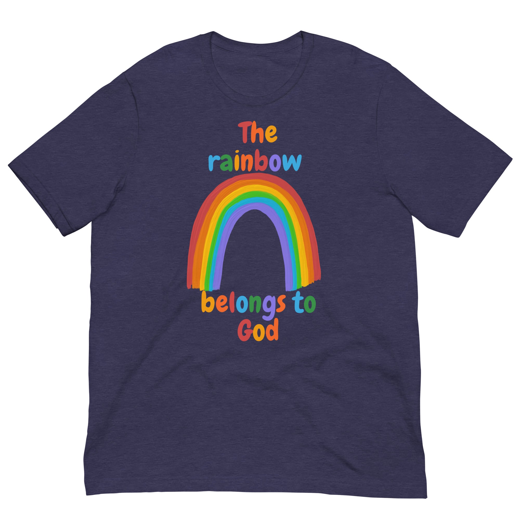 The Rainbow Belongs to God Unisex t-shirt
