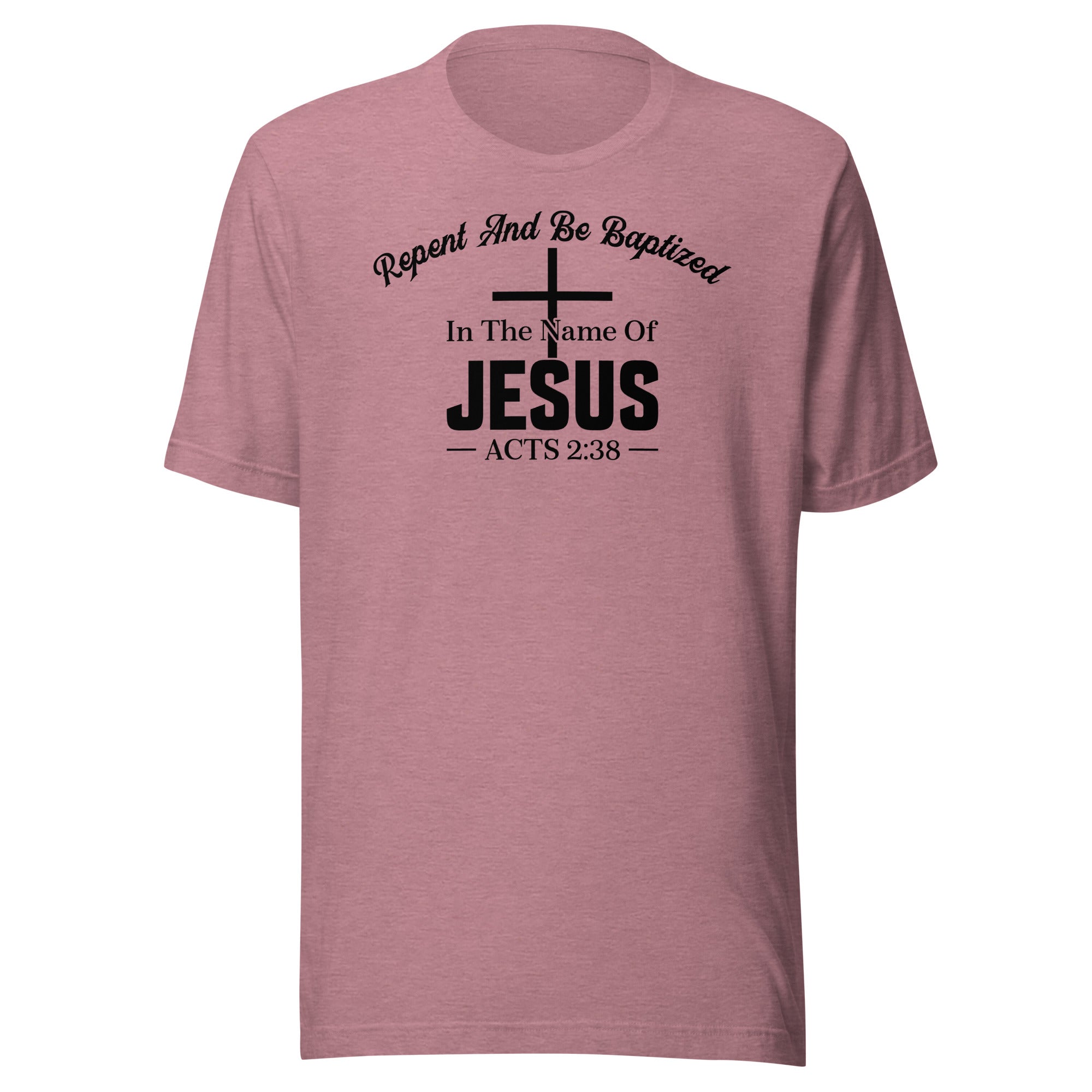 Acts 2:38 black Unisex t-shirt