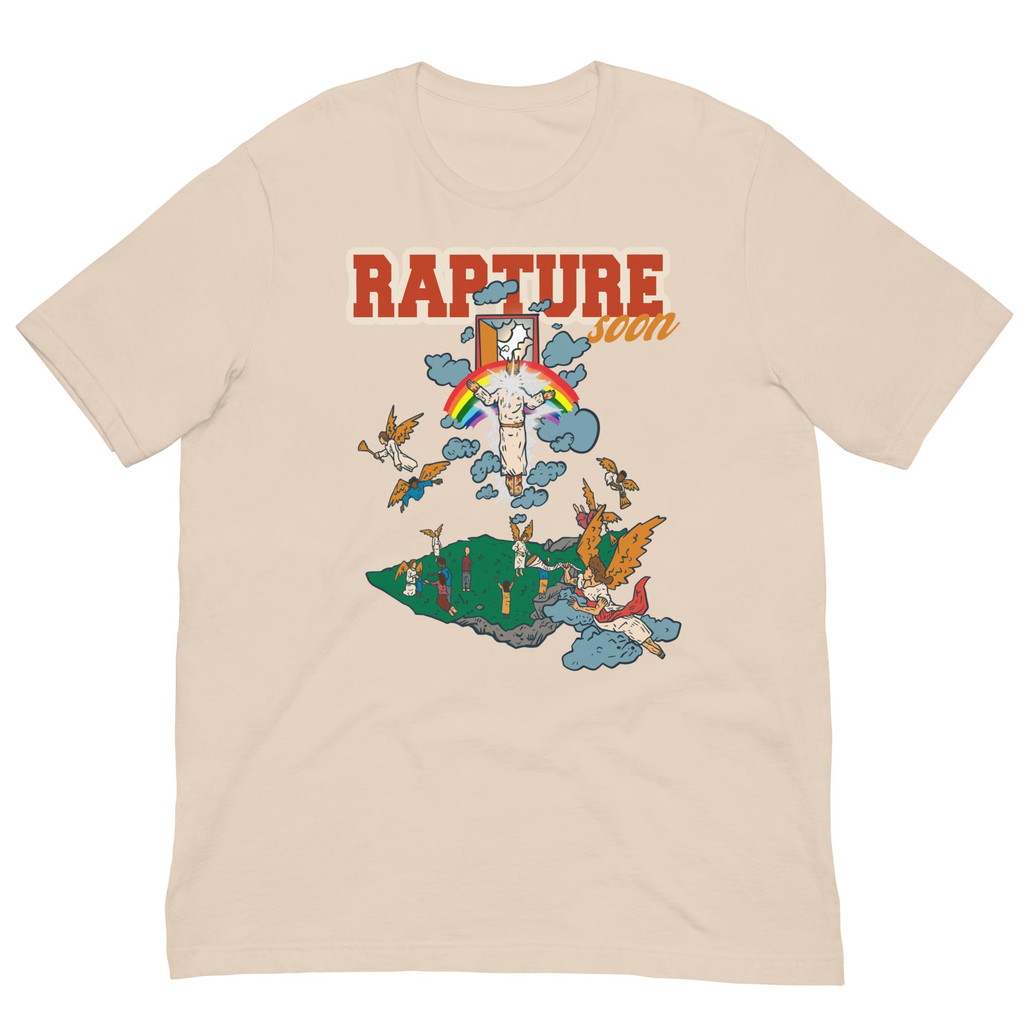 Rapture Soon Rainbow Unisex t-shirt